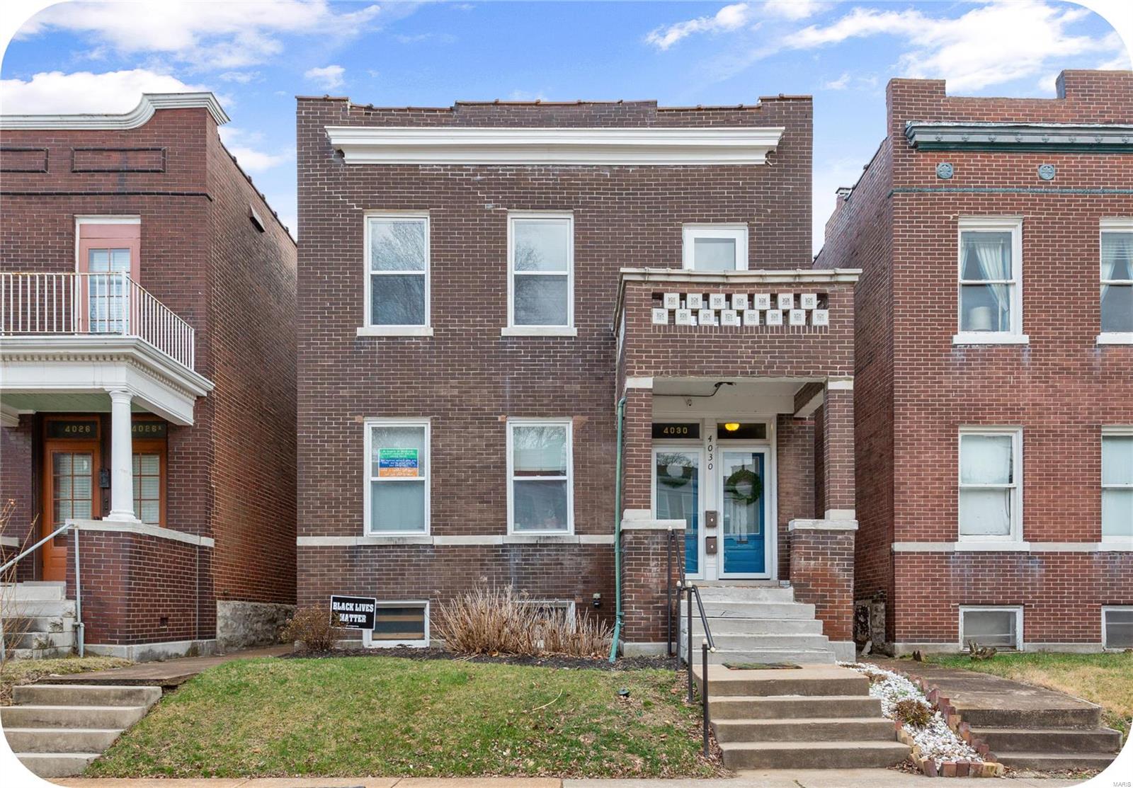 Dream of owner occupying a duplex? Living in 1 unit while renting the other? This is building is IDEAL. This handsome brick 2-family is conveniently located in one of South City's favorite neighborhoods SHAW! The 2nd floor is vacant & ready for occupancy. Unit is bright & cheerful. Features 3 bedrooms, living & dining room. Updated stylish kitchen & bathroom are tastefully updated w/ timeless finishes you'll love. Unit has so much charm! Beautiful wood work, exposed brick, stained glass window, French doors, working Jefferson Door & THREE original fireplaces! 1st floor has wonderful tenants & rented at $1,200. Unit has 2 bedrooms, living room, dining room & update kitchen & bath. Outside:fenced yard, raised garden beds & 1+ garage. Walk to Fiddlehead Fern Cafe, Botanical Garden & Tower Grove Park. Enjoy walking to weekly yoga, Farmer's markets & food truck Fridays! Well maintained-many updates. All appliances included.  A wonderful opportunity to call this HOME.
