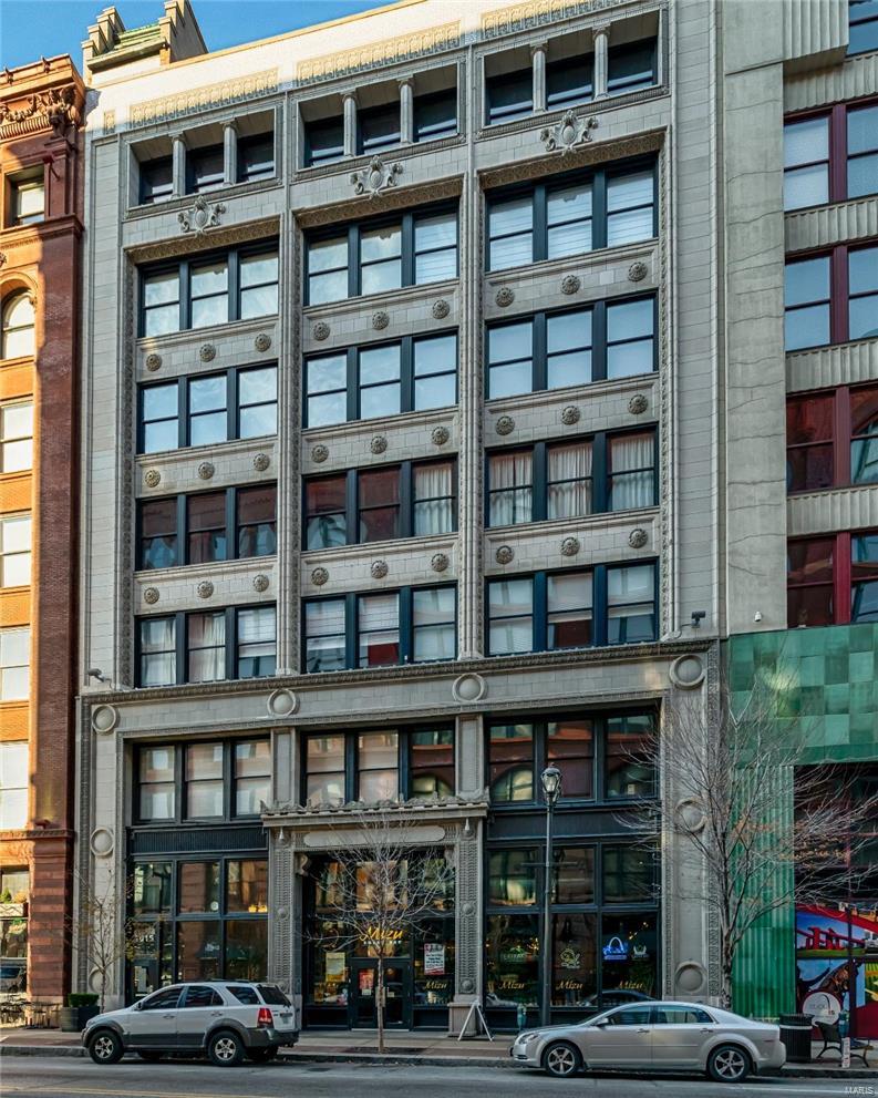 Welcome to Unit 607 in Dorsa Lofts! Located in the heart of The Washington Ave Loft District, this exceptional loft is exceedingly customized and no detail has been left unnoticed.  As you enter the large living space you will be greeted with panoramic views of downtown. Three walls of expansive windows make this loft one of a kind. Exposed brick, Wood Fir Ceilings, & nearly 1,600 sq ft of open concept living space provide the downtown loft experience you are looking for.  Impressive kitchen features an abundance of Cherry finish cabinetry, stainless appliances, & oversize breakfast bar.  The huge master features Custom Dual Closets and spacious master bath. Private half bath for guests & large laundry room finish off the incomparable loft. The unit includes TWO side by side parking spaces located on the FIRST LEVEL of garage, both spaces are able to accommodate a lift creating space for FOUR cars. Enjoy patio weather on the amazing rooftop deck or hit the building's private gym! Location: Downtown