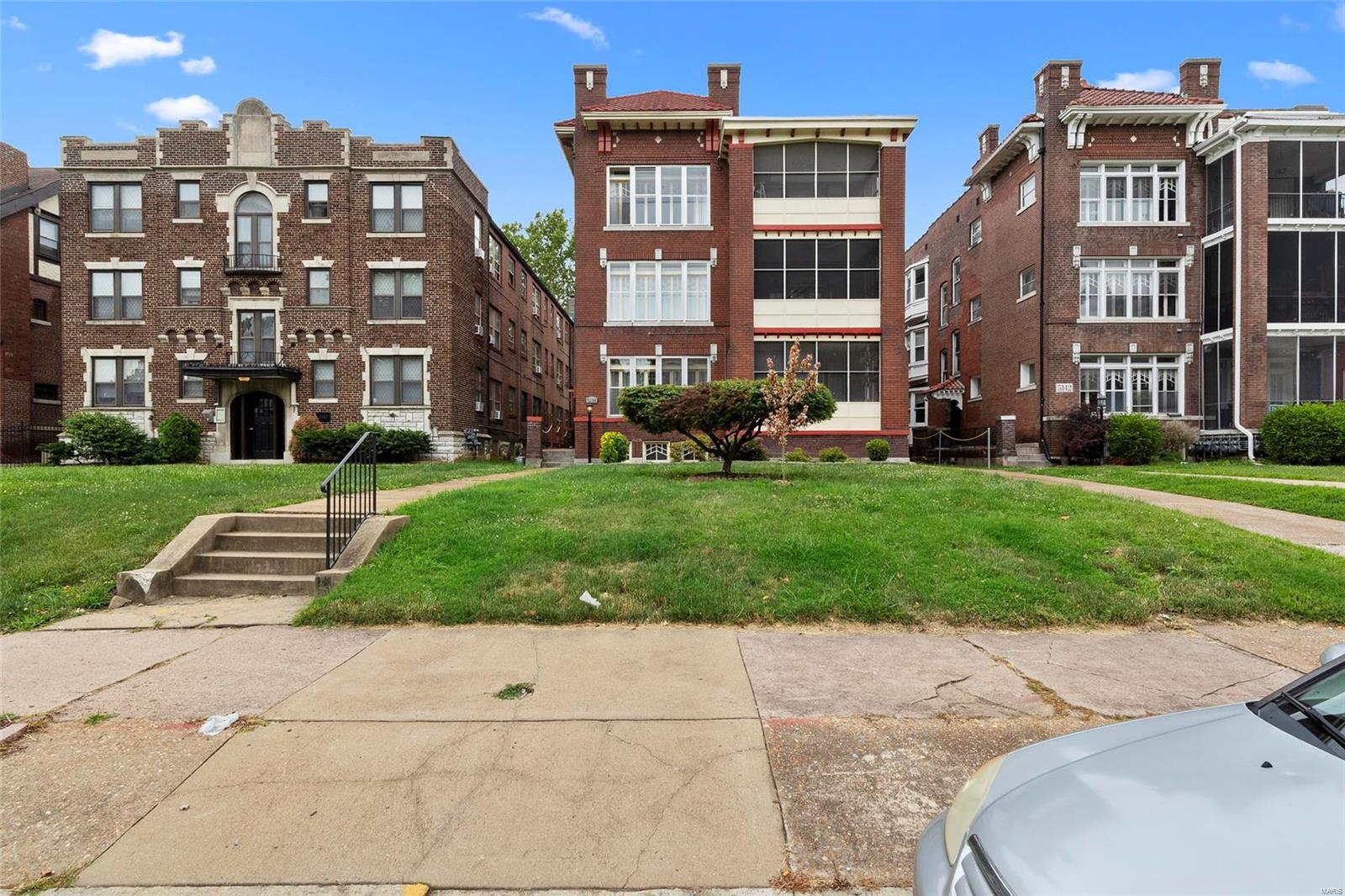 WOW! Check out this 10,197 sq. ft. BEAUTIFULLY UPDATED 7 UNIT multifamily building in the beloved Central West End neighborhood! Gross monthly rent: $8,590/mo with room to increase! THREE-3 bed/ 2 bath units, THREE-1 bed/1 bath units, PLUS a NEW additional 1 bed/1 bath unit in the basement! Apt. 3N lease expires 5/31/22. All other leases expire 7/31/22.  3 bed/ 2 bath units in the area now renting for $1,895-$2,250!(Check out 6018 Pershing Ave renting at $1,950 or 6041 Waterman renting at $2,550!) Great opportunity for midterm or short term rental as well! Gut rehabbed building. Enjoy the perks of low cap ex going forward. All units have updated bathrooms and fully equipped kitchens complete with stainless steel appliances, dishwashers, & WASHER/DRYER IN-UNIT! Beautiful hardwood floors throughout, NEW Roof (2020), updated electric, PVC plumbing, PEX water lines, HVAC & hot water heaters. Driveway leads to a detached 3 car parking garage with 4 additional paved off-street parking spots!