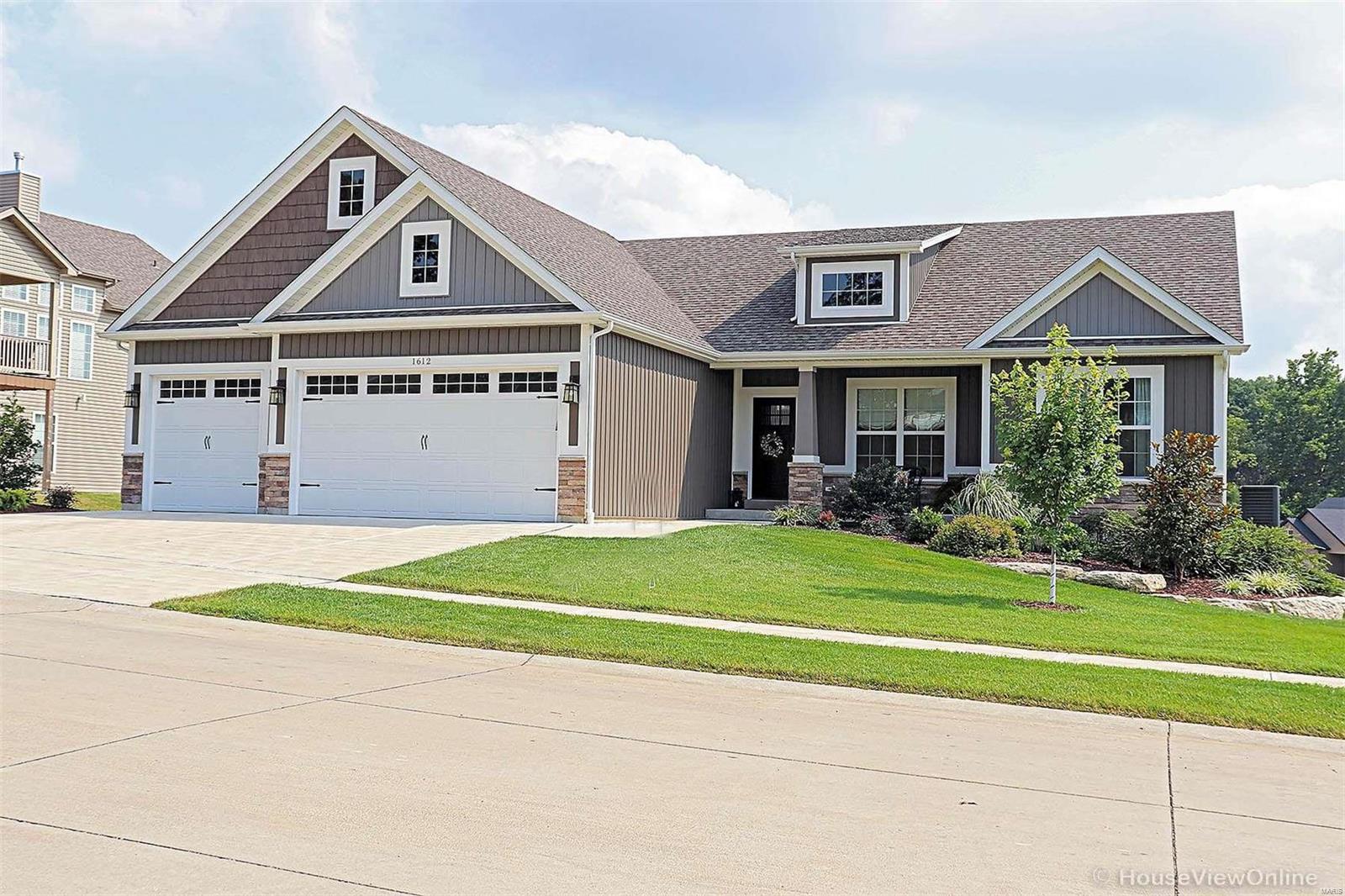 Location, location..minutes from 55 & Festus schools in the new Wellington Place. This beautiful open concept ranch boasts 12’ ceilings. Windows fill the back of the home bringing in lots of natural light. The rich hardwood floors complement the light sage walls w/ white 5 1/2 inch trim. Separate dining room gives you extra dining options. White shaker cabinets w/ double stacked uppers & walk-in pantry provide abundant storage. Granite tops, apron sink, tile backsplash w/ u/c lighting & gas range complete the stylish modern kitchen. Master has tray ceiling, beautiful en suite, walk in tiled shower w/ bench seat, linen closet, double vanity & Lg walk-in closet. Cozy up to the gas fireplace w/ natural ledge stone surround & rustic beam mantle.  Two large bedrooms, another full bath & 2 more linen closet’s finish off main level. Full unfinished W/O w/ 3 windows & double doors would make a wonderful light filled rec area. Level landscaped yard & 3 car garage w/ smart openers. A must see. Additional Rooms: Mud Room
