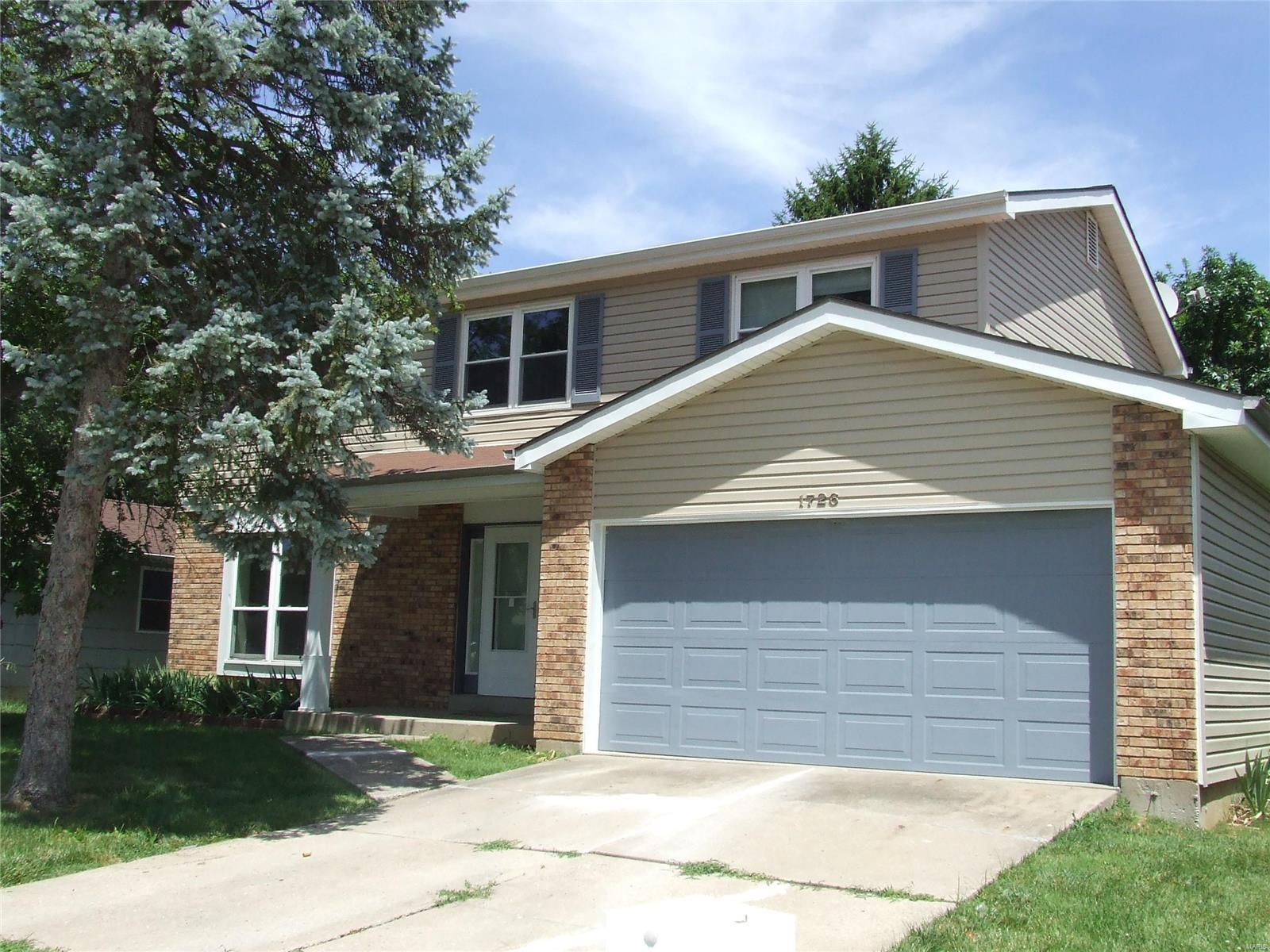 Updated 2 story home located in a lovely cul-de-sac in the heart of Maryland Heights. Walking distance to Mckelvey Elementary School. Minutes away from Creve Couer Park/Lake and shopping areas. Easy access to I-270 and Page extension. This home features many updates. You will love the just refinished hardwood floor through the whole main level, maple kitchen cabinets, brand new front and back doors. On the second floor, you will find an oversized master suite equipped with a decent full bathroom and a walk-in closet. There are three additional sizable rooms on the second floor that could be turned into a cozy kid’s room or bright office room as you wish. In addition, the new fence replaced in 2019 and the new deck replaced in 2020 provide a gorgeous backyard that you would like to enjoy every day. Replaced lights, freshly painted rooms, and more… Come and see this wonderful choice of your new home before it is too late.”
