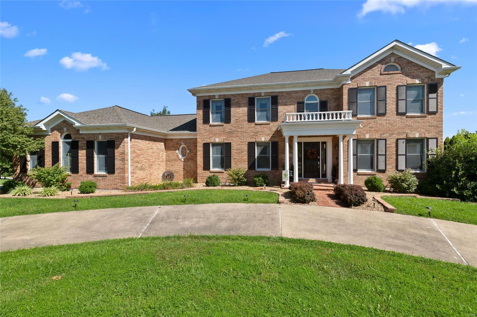 If you are searching for a tranquil and traditional retreat in the heart of Missouri's wine country your wait is over!Nestled high on a hilltop just blocks from the renowned Mount Pleasant Winery you will find this two story gem in a small neighborhood of 9 homes!Upon entry you will notice the grand foyer expanding the second story and straight ahead you will begin in see some of the views the property has to offer.A formal dining room and cozy office are adjacent to the foyer and flow into the kitchen and great room.The kitchen is open concept w an amazing gas stovetop for your family's chef! Upstairs the master is expansive- his and hers closets, giant soaking tub, and separate vanities. BOTH of the other bedrooms upstairs have attached baths- the ultimate in privacy for your guests/ kids.The basement is an unfinished, roughed in walk out,-home sits on 1 acre! The deck on property is being sold as is.