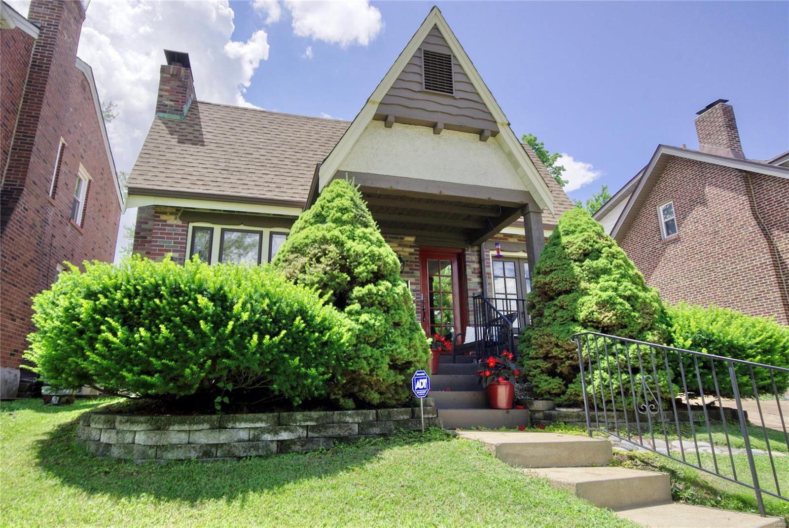 Yes, you can have it all!  This two-bedroom home bursting with old-world charm and modern updates in the heart of Richmond Heights could be yours. Architectural details can be found everywhere you look - inlaid hardwood floors, leaded glass windows, arched doorway and cut-outs, intricate period moldings and ironwork, and exposed wood beam cathedral ceiling. And the updates...? Roof, front door, basement, landscaping, and retaining wall in 2014; new AC and kitchen updates in 2018; new fence and bathroom updates in 2019; and new Tuff Shed in 2021. The stone fireplace in the living room has recently been converted to gas. The partially finished basement adds space for office, rec room, storage, and more. Finish your day by relaxing on the brick patio in your beautifully landscaped, fenced yard. This home is move-in ready.  Don't wait, schedule your showing today! Additional Rooms: Mud Room