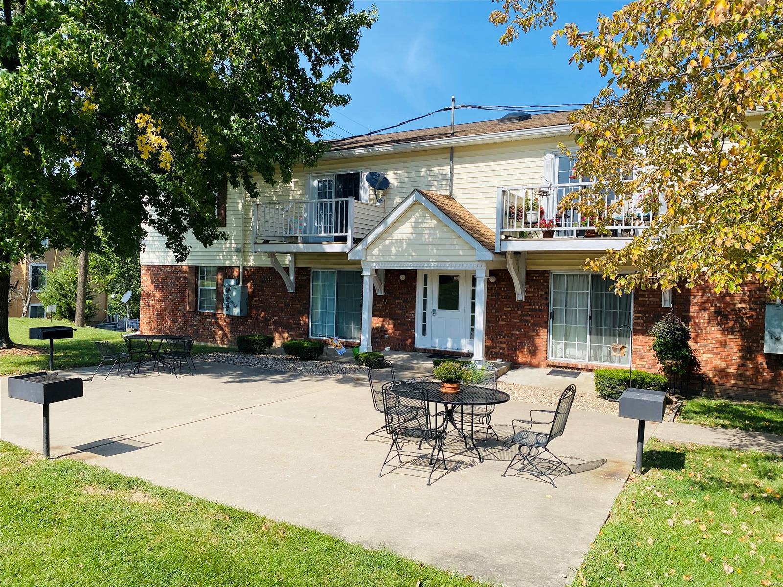 Condominiums are a great options for many buyers, especially those looking for a place that do not want outside maintenance. Unit 106 is a 3 bedroom/1 bathroom on the 2nd floor in the 1st building.  This is an owner occupant condo and has never been rented. The kitchen feature oak cabinets and all appliances will stay including the washer and dryer. The living room is very spacious with a vaulted ceiling and opens to the dining room. Master Bedroom has a walk-in closet. You can enter the bathroom from the master bedroom or from the hallway. 2nd and 3rd bedrooms down the hall and both have double closets. The deck boards have been stained with linseed oil for protection.  1 designated covered carport spot with a storage closet and replacement windows throughout is a plus. This unit has been well cared for and is move in ready. The association fee is $120 per month which will includes trash service, exterior insurance, lawn and snow maintenance, and use of the pool. #lovewhereyoulive Location: Upper Level