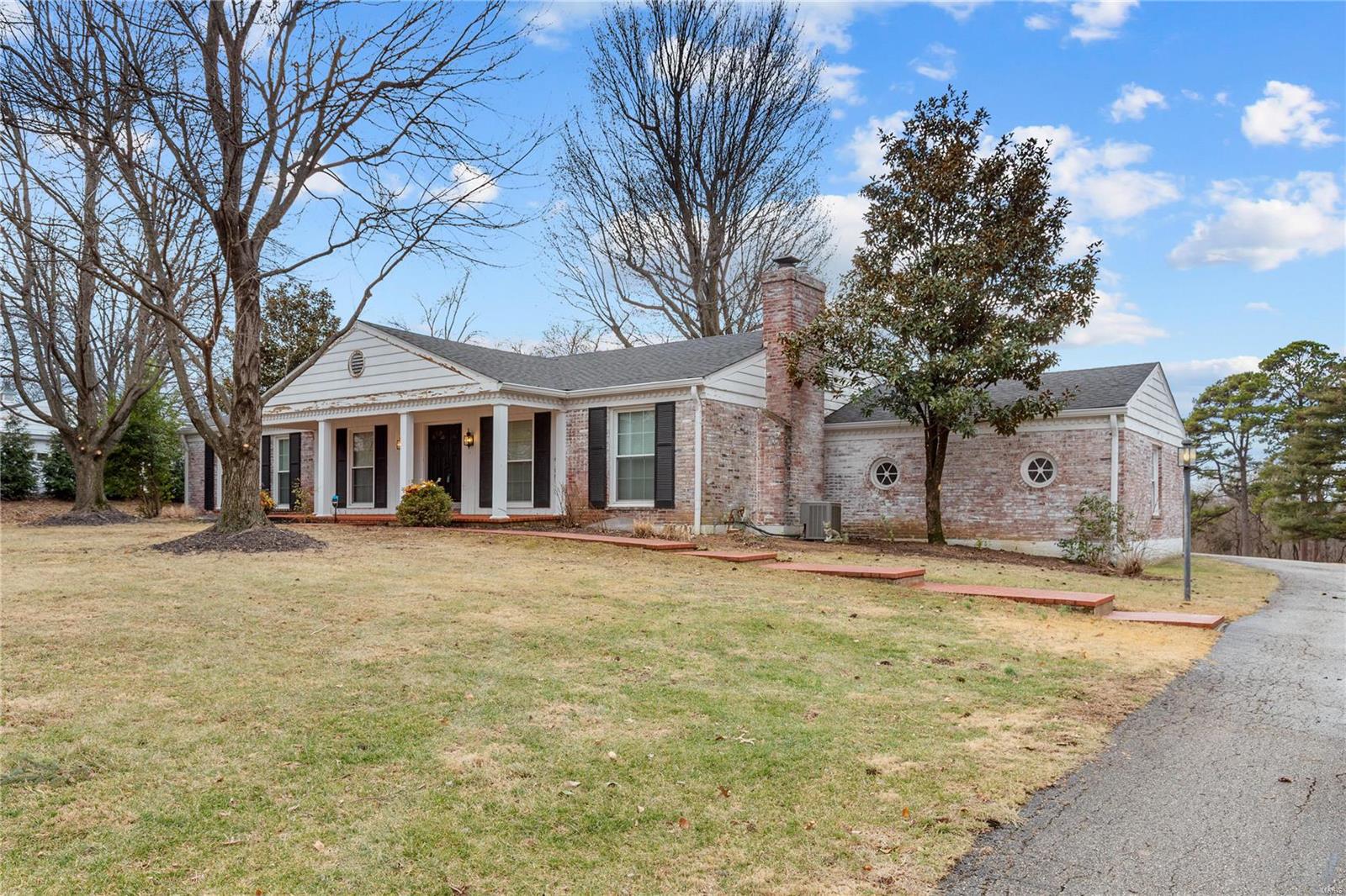Gorgeous home for lease on Topping Road in Town & County! Beautiful floors, windows, and molding! Fireplace in living room, separate dining room and a great kitchen with everything you need!!! Three bedrooms and 2 full baths, plus an office/den that could be used as a 4th bedroom. Large unfinished basement that's perfect for storage. 2 car garage and plenty of driveway parking space. HUGE acre lot with patio for outdoor entertaining. Parkway schools! This one won't last long!!