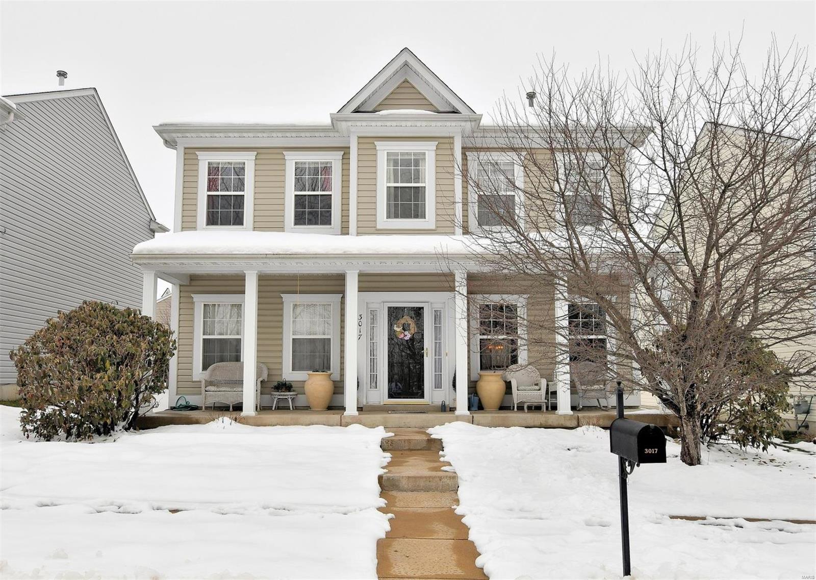 Over 2000 square feet of practically new!  Great location with quick highway access. 1.5 story home with 4 large bedrooms, 2.5 baths, bonus room & 2-car oversized garage. Vaulted & 9' ceilings on main level. White paneled doors/trim & new hardwood laminate flooring carry through the great room into breakfast room framed w/windows for natural lighting & sunny morning eating.  Kitchen has 42" maple cabinets, walk-in panty/ main floor laundry. There are plenty of storage areas with linen closets, coat closet, walk-in master closet, 3rd bed could have walk-in closet, large storage room.  Concrete patio with fencing for bar-be cue area and only tiny area left to mow. New A/C and Furnace installed.The home does not have a basement, but does have a 20x25 storage room and a Storm Shelter installed in garage with EF-5 rating, guaranteed to keep your family safe. Walk the family up to the subdvision pool or park and enjoy the large home with minimal outside maintenance but great outside living!