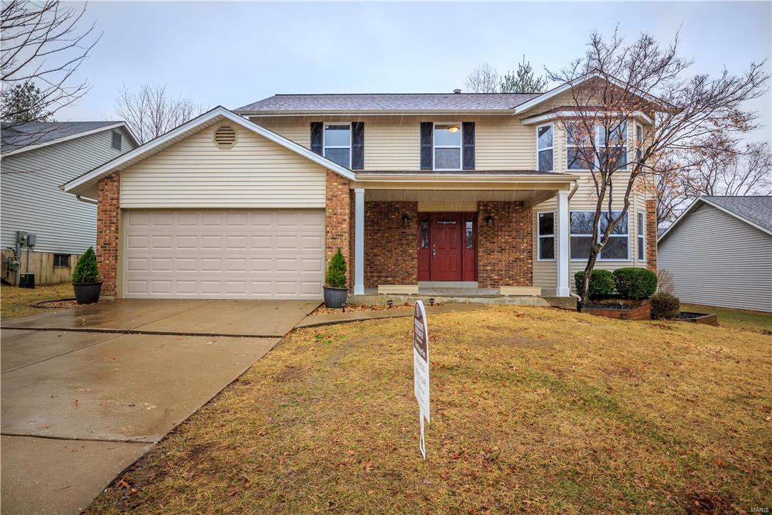 No showings prior to 2/24. Public open house 2/25 from 1-3PM! Fantastic two-story in Carrington Place! Four beds and two and a half baths with granite throughout! Roof is newer, with brand new windows, soffit, fascia, refinished hardwoods in the foyer, carpets throughout, and vinyl plank in the finished basement! Professionally painted grey throughout all three levels, with all doors, ceilings and trim freshly painted white. Convenient location to 70, 94, and Page! Home warranty offered at seller’s expense.