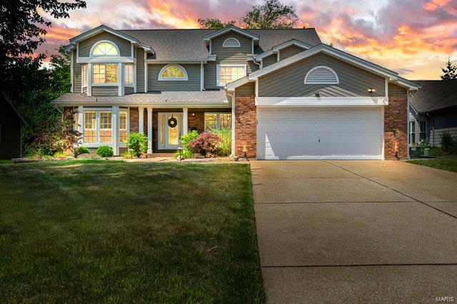 Hurry fast to see this beautiful home in the sought after FHSD.  This home boasts 4 spacious bedrooms , 2.5 bathrooms, and a separate office space. Bedrooms have amazing custom walk in closets The star of the show is the cozy and comforting 2 way fireplace with custom stone in the great room. The kitchen has beautiful granite and backslash, new dishwasher, gas cook-top, and wine fridge just waiting for you to entertain. The main floor has lots of windows for natural light with custom plantation shutters.  Main floor laundry with tons of storage.The lower level is finished with a dry bar . The backyard is fenced and backs to trees  making it a park like setting. Includes an  inviting with a covered patio with beautiful stamped concrete where you can sit and watch baseball games on the outdoor T.V.  Like new HVAC system , sprinkler system, and water heater. Seller has had air ducts cleaned and new carpet in bedrooms done this week. Optional Pool Membership is available.