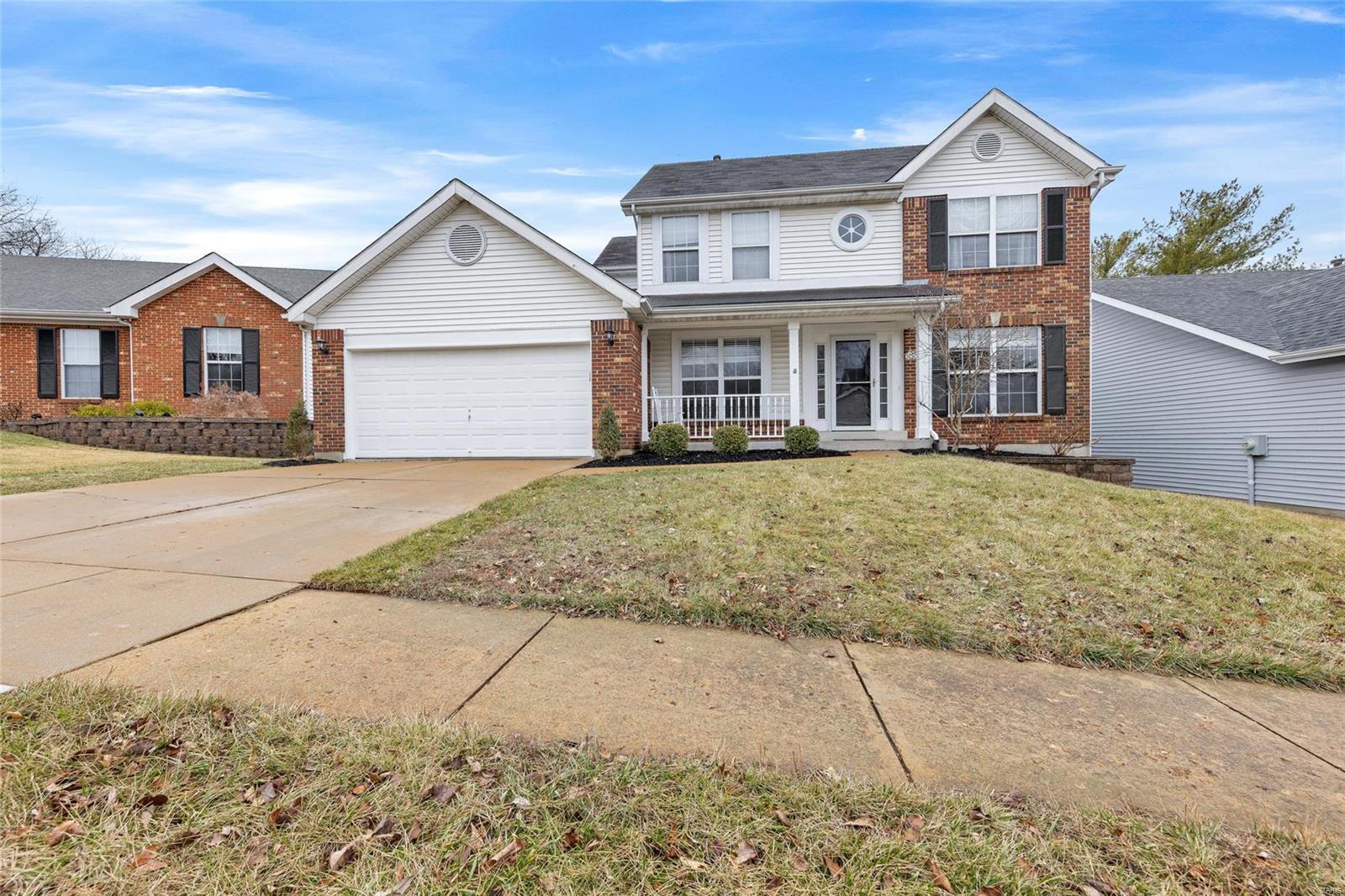 Welcome home to 5616 Briarwood Estates Drive. This beautiful, move-in ready two story home includes 4 beds, 2 full and 2 half baths and over 2,500 square feet of finished living space to enjoy. The foyer welcomes you in with gleaming wood floors that flow throughout the main level and is flanked by the formal living and dining rooms. The spacious, light filled family room has a bay window, wood burning fireplace and transitions to the updated eat-in kitchen with custom cabinetry, granite counters and stainless steel appliances. Walk out from the breakfast room to the level, fenced backyard. Upstairs you will find the expansive primary suite with glass shower, soaking tub, dual sinks and walk-in closet. Three additional ample guest bedrooms all with walk-in closets and a full hall bath completes the second floor. Partially finished lower level has two recreation spaces, a half bath and plenty of storage. 2 car garage, MF laundry. Excellent location close to shopping and amenities!