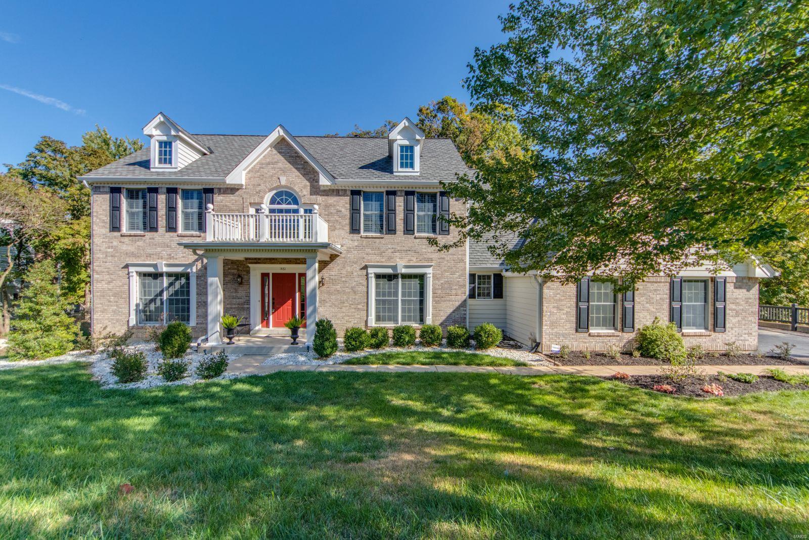 Stately Kirkwood traditional 2 story, 4BR, 3.5B home with oversized 3CG. This house has all there is to offer in the way of entertaining! Completely private oasis backing to Powder Valley Nature Park. Inviting 2 Story entry and camel back staircase is made for holiday photos. Gorgeous inlaid hardwood floors, crown molding and wood work are rich and warm. Open floor plan and flow is ideal for entertaining year round. Chefs kitchen, center island and breakfast room are perfect for everyday guest. Lovely formal dining room and living room make you the envy of all your friends and family alike. Spacious, vaulted master bedroom en-suite with deluxe master bath, walk-in shower, jetted tub, double bowl vanities and walk-in closet. 3 additional ample sized bedrooms and full bath adorn the upper level. Bonus walk-out lower level family room with wall of windows, sizable bar and rec room with fireplace. Two huge decks with an ideal spot for a hot tub. Level side play area. Additional Rooms: Wine Cellar
