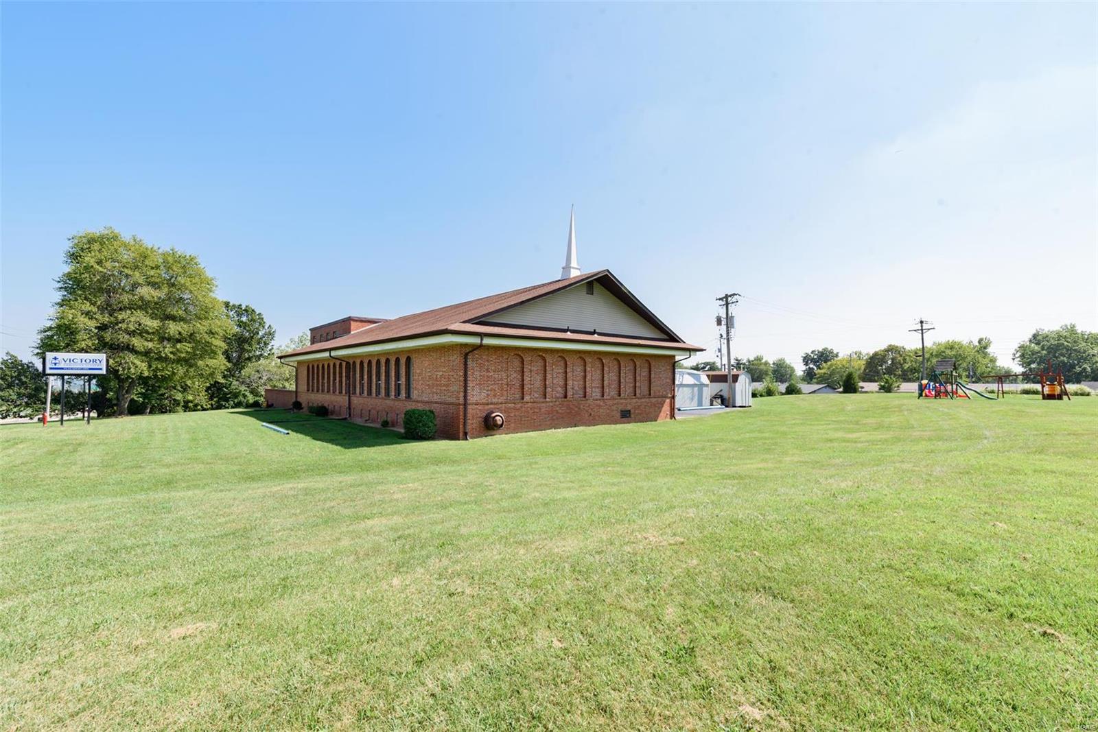 This remarkable church property boasts a 170-200 seat sanctuary, along with offices, classrooms, and a fellowship hall in the basement – complete with a fully functional kitchen, new sprinkler system & a variety of mechanical updates. The church offers an abundance of classroom and office space that goes beyond expectations, providing endless possibilities for use. Conveniently situated right off the highway, this location offers unbeatable accessibility and functionality for any church. With almost 20,000 square feet of usable space on 3.88 acres, this property is perfect for an incredible development opportunity or a growing community in need of space. The two untouched acres to the North East hold immense potential for future building projects or church additions. Location: Suburban