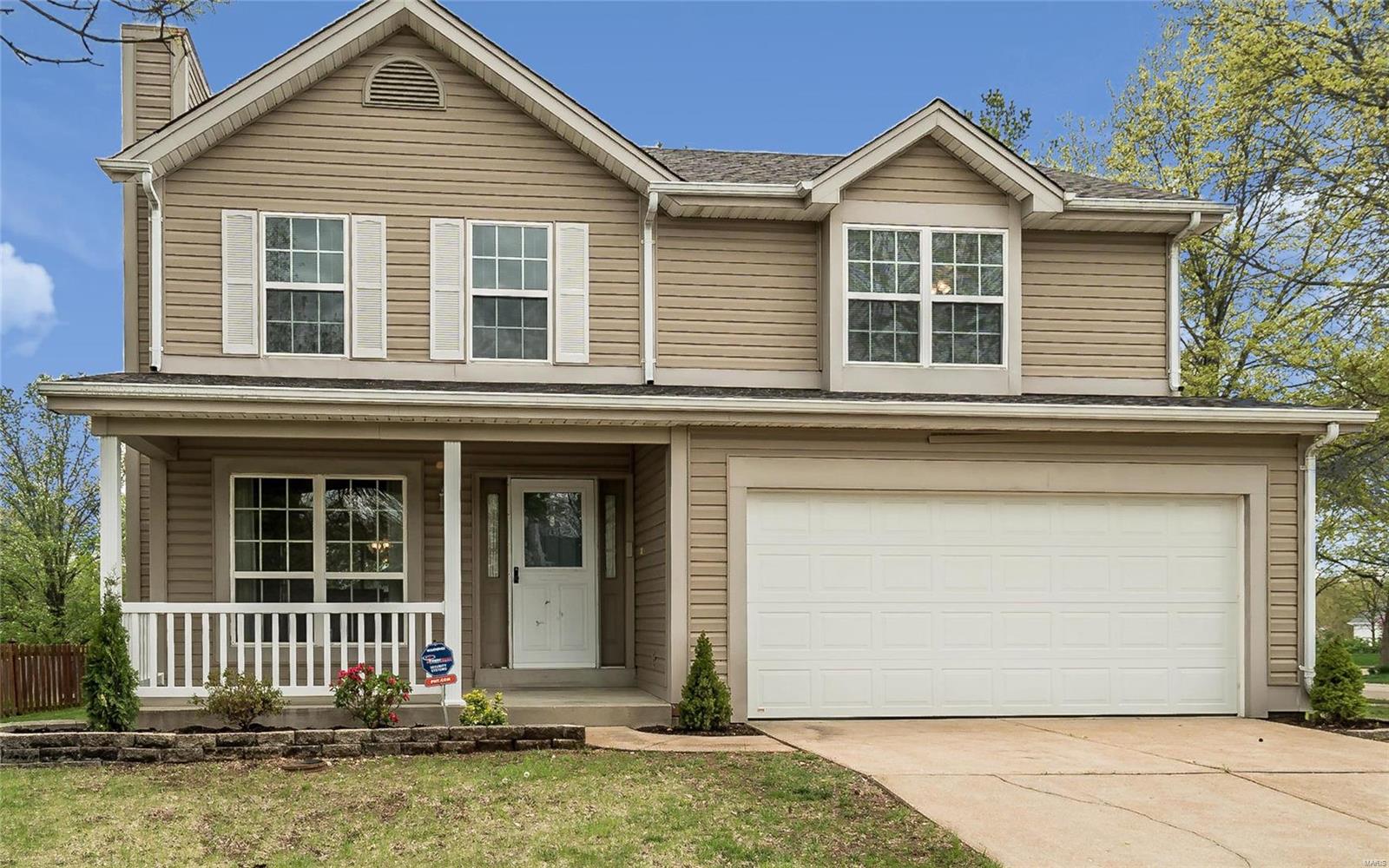Fantastic 2 Story w/tons of major updates on cul-de-sac street in sought-after subd of Woodlyn Crossing.Features 4 beds,2.5 baths, 2-car garage,vinyl siding,enclosed soffits/fascia & new roof(2019).Greet guest at your covered porch w/new flooring & base molding at entry & throughout main level starting in living room w/WB fireplace into dining area w/new slider(2019),updated guest bath(2019) & bright white kitchen featuring new countertops, breakfast room w/vinyl slider & pantry.Entertain guests in level backyard w/both sliders opening to amazing 24x13 deck.Upper level features nicely sized master suite w/dual closets & updated bath w/ceramic tile floors(2019).3 addtl bedrooms & updated hall bath w/ceramic tile floors(2019).Second floor laundry.Lower level is ready for your finishing touch.Other features & updates:HVAC(2019),Kitchen(2019),Bathrooms(2019),Roof/Gutters(2019),Outside Panel(2019),6-panel doors,vinyl tilt-in windows & sliders all in Award Winning Parkway School District.