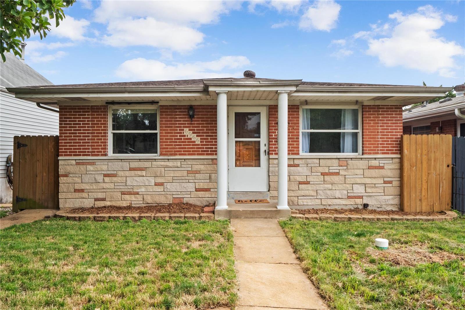 Welcome to your beautifully renovated bungalow in Lindenwood Park! Your 3 bedroom, 3 bath home includes peace-of-mind features and brand new upgrades throughout. Enter your spacious open floor plan with an abundance of natural light and gleaming hardwood flooring in your refreshed family room. Next enter the large eat-in kitchen with sleek new cabinets, newer appliances, and new flooring. Head down the hall to your master bedroom oasis with beautiful hardwood flooring and tons of natural light. The master bedroom en-suite features a stand up shower, new tile and updated fixtures. Two generous bedrooms and an updated full bath round out the main level. Downstairs the finished basement boasts a large den area, an additional half bath, lush new carpet and ample storage space. Outside enter your private fenced-in backyard with large patio, shed and parking pad. New roof and HVAC installed in 2019. Just minutes from Francis Park, Lindenwood Park, Ted Drews, Shrewsbury, and Webster Groves.