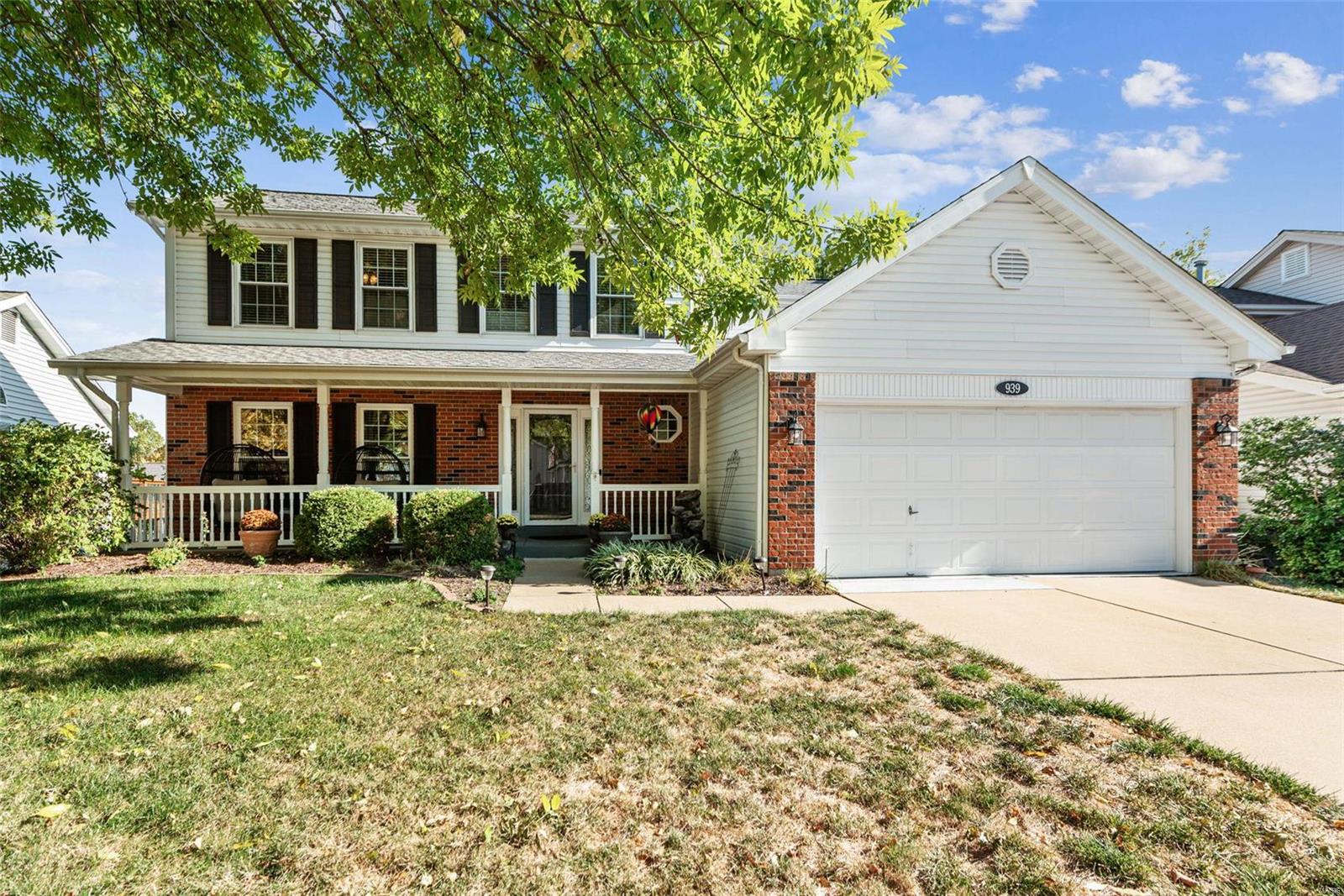 Fall in love! This lovingly maintained 2 story offers an ideal blend of space, style & comfort. 4 beds, 2.5 baths, & finished walk-out lower level - 3 full floors of living! Step inside & be greeted by a sense of warmth & comfort. Main floor boasts some wood flooring & new windows that flood the space w/ natural light. The thoughtful design extends to the heart of the home, where you'll find a spacious open kitchen featuring SS appliances & granite counters. Unwind in the cozy family room complete w/ gas FP, perfect for chilly nights. New stair handrail was thoughtfully designed & crafted to be removable for easy access. Primary suite is a true sanctuary w/ new carpet, closet organizers & new primary bath - it will leave you in awe! The w/o  LL doesn't disappoint w/ custom walk behind wet bar & plenty of space, it's perfect for both entertaining & daily living. Main floor laundry. Fenced in backyard. This home offers a lifestyle you've been dreaming of. The only thing missing is you!