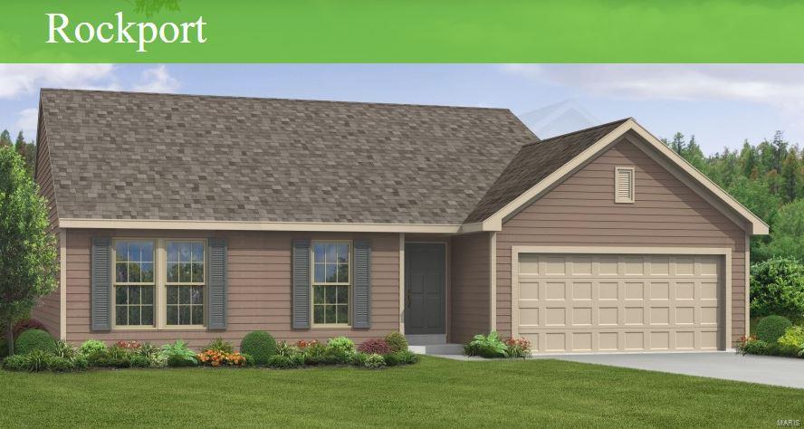 HOME FOR LEASE! The ROCKPORT is a Ranch open floor plan boasts spacious great room opens to large kitchen with center island. 2 car garage is 19'4x19'4. Master suite has separate hallway, full bath, huge walk-in closet. Secondary bedrooms located off hallway at front of the house.  Standard features include: sodded yards, professional landscaping, smooth 6-panel white doors w/nickel hardware, 50 gal hot water heater, ice maker rough, enclosed soffit & facia, Delta faucets, quality wood cabinets, 8" deep SS sink in kitchen, Whirlpool appliances, single hung insulated vinyl windows. Home is ready for immediate occupancy.