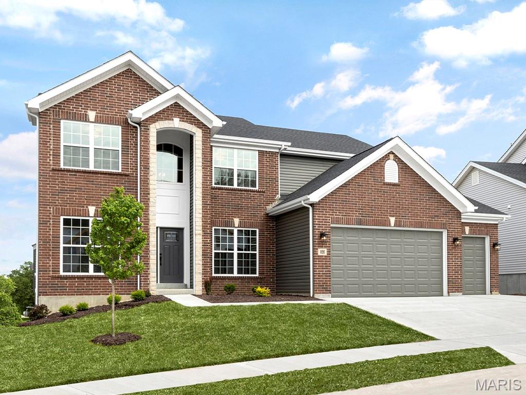 Pre-Construction. To Be Built Home ready to personalize into your dream home! BASE PRICE and PHOTOS are for 4BR, 2.5BA Sequoia Two Story. Pricing will vary depending on various interior/exterior selections. This beautiful home opens to a formal dining room and living room/office space. The back of the home features an open floorplan with a massive kitchen, breakfast room and large family room. Second floor master suite features large walk-in closet and gorgeous private bathroom. 3 secondary bedrooms and hall bath upstairs. The Sequoia includes 2 car garage, main floor laundry, soffits & fascia and much more! Additional selections for this floorplan include gourmet kitchen, master bedroom sitting room, luxury master bath and bay windows. Enjoy peace of mind with McBride Homes’ 10 year builders warranty and incredible customer service. Deer Meadows offers new construction homes in an established Sullivan neighborhood with easy I-44 access and 3-CAR GARAGE option on every home. Display photos shown.