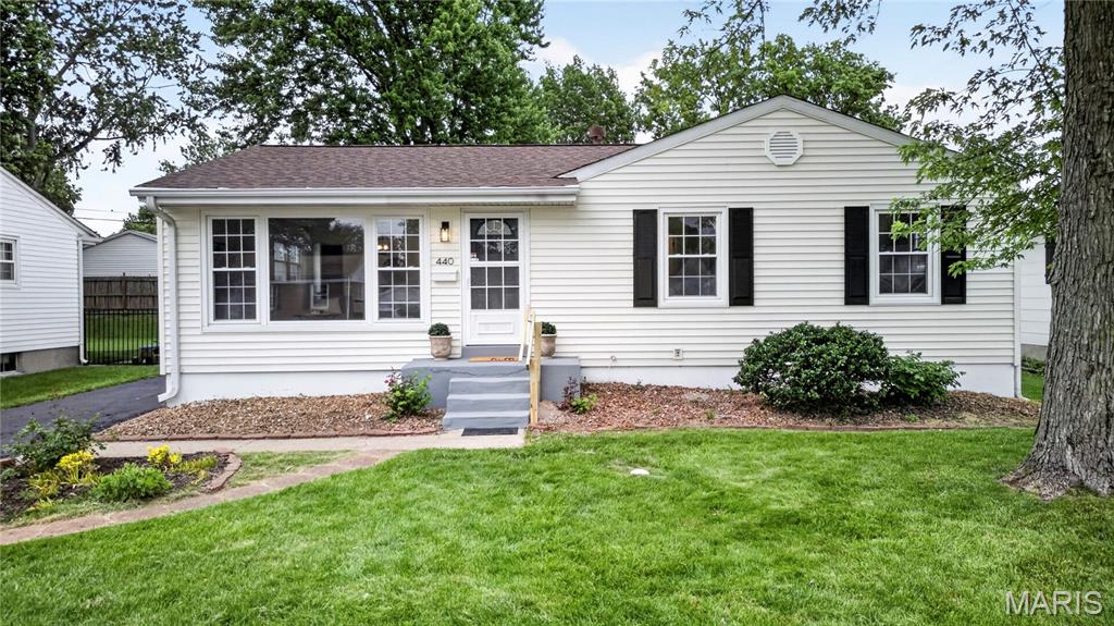 Welcome to 440 S Jefferson! This beautifully updated home is move-in ready and shines with updates throughout. Step into the sunny living room that flows seamlessly into the dining area, creating a warm and inviting space for everyday living and entertaining. The eat-in kitchen offers plenty of cabinet space, solid surface counters, and a new dishwasher.

The spacious primary suite features an updated en suite bath and large closet, while the additional bedrooms are generously sized with great closet space. The main floor hall bath has been refreshed with new flooring, lighting, and vanity. Convenient main floor laundry includes extra storage and pantry space.

The impressive family room adds incredible living space with vaulted ceilings, newer skylights, fresh drywall and trim, updated closet doors, an electric fireplace, and abundant storage. Sliding doors open to the patio and roomy backyard, perfect for enjoying the upcoming summer months.

The freshly painted basement with new lighting is clean, bright, and ready for your finishing touches. Additional updates include a new 200 amp electrical panel, fresh interior paint throughout, power washed exterior, all new vinyl plank flooring and carpet, updated lighting, and new hardware on doors and cabinets. Outside, enjoy a newer roof, recently blacktopped driveway, and spacious cleaned-up yard. So much to love in this beautifully refreshed home! Agent owned.