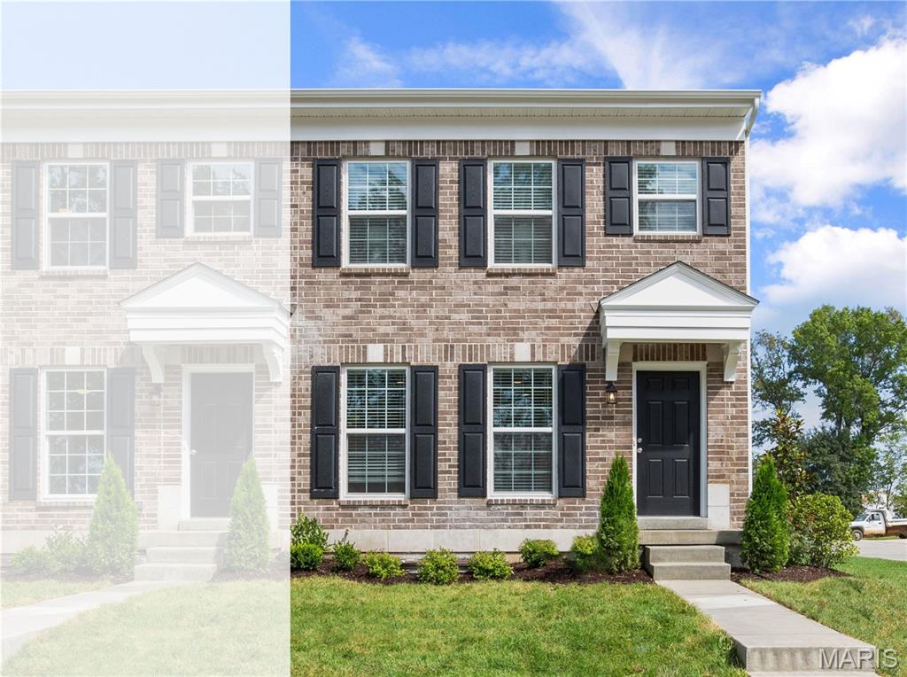 New McBride Homes row home with 2BR, 2.5BA will be ready this winter! Perfect for your lifestyle, this unit offers an open floor plan w/ bright, spacious living room, ceiling fan & extra window for added natural light. Kitchen features a peninsula w/extended countertop, 42” Brellin White cabinets, quartz countertops, & GE stainless steel appliances. Breakfast room w/sliding glass door. Second floor has a primary bedroom w/walkin closet & private bath. An extra bedroom, full bath, loft, laundry room & linen closet complete this floor. This townhome has a full basement & rear-entry 1-car garage. Low maintenance community w/irrigation system for your yard! Harvest features nature play area w/water feature, 13+ acre town square & civic lawn area, food truck court, orchards & pumpkin patch, community gardens, pickle ball & bocce ball courts, playgrounds, trails & more! Enjoy peace of mind w/ McBride Homes 10 year builders warranty & incredible customer service! Similar Photos Shown.