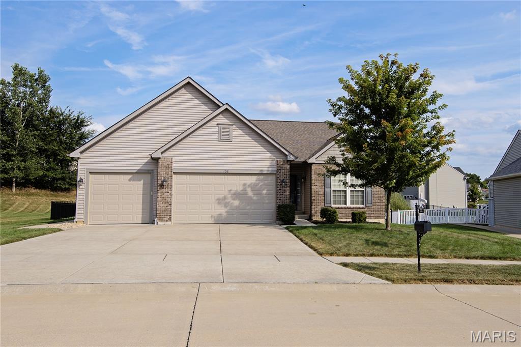 Immaculate and meticulously maintained ranch with oversized 3 car garage with finished walls and ceiling, its own heating and cooling, and car lift system in one bay.  Super impressive garage space.  Newer maintenance free deck space looks amazing, newer patio space as well in the huge fenced backyard.  Fence is also newer.  Tons of space in the huge backyard.  Extremely neat and clean interior is like new.  Ceiling fans in all bedrooms, newer quartz countertops in the kitchen and bathrooms.  Open floor plan, main floor laundry.  Fireplace in the great room.  Split bedroom floor plan.  Spacious owners suite bedroom with walk in closet and double sink vanity in the private bathroom.  Nicely sized 2nd and 3rd bedrooms.  Great looking durable flooring on the main floor.  Lower level has a rough in for a bathroom and bonus egress window for future finishing.  Great location on a small court.