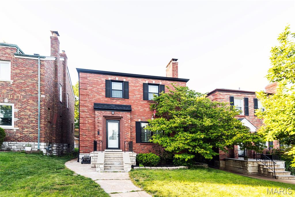 This classic Lindenwood Park Beauty awaits you to call it home. Located in a highly desirable area close to coffee shops and Ted Drewes. This fully remodeled, new roof, new HVAC, new windows, and much more... A solid all-brick, 2-story house with an oversized 2-car garage. The inviting living room, with a cozy fireplace and an open floor plan, sets the tone for this house. The kitchen is designed to maintain the classic feel of the home. Quartz countertop and hardwood floors throughout the main level to add to the finishes. In the he second level you will find 3 bedrooms and a bathroom. Fully updated bathroom with modern finishes. The second floor has hardwood flooring throughout as well. If that is not enough, the finished basement with a full bath can be utilized. Beautiful curb appeal and a backyard that leads to a 2-car garage, something for everyone. Homes like this do not come on often and will not last long. Schedule your showing today
