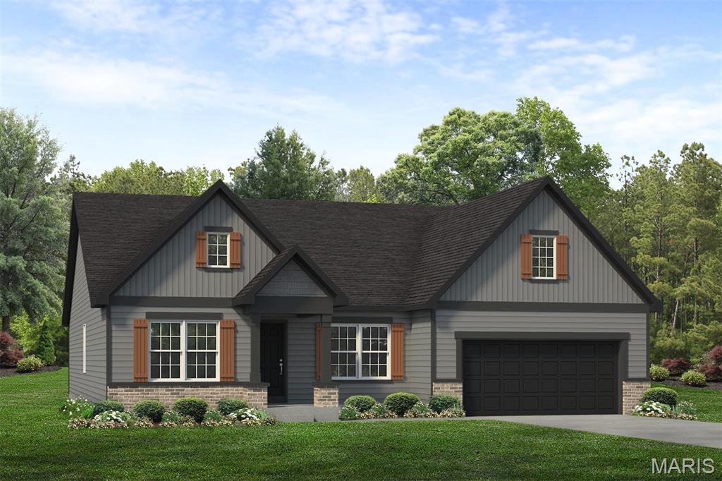 Coming soon to homesite 114 in Cottleville Trails, this customized Jefferson ranch offers 3 bedrooms, 2.5 baths, and 2,330 square feet of thoughtfully designed living space. The open-concept layout features a spacious family room with a fireplace, a beautiful kitchen with a large center island and walk-in pantry, and a breakfast room that flows out to an expanded covered porch/deck. The private owner’s suite includes an upgraded owner’s bath and a large walk-in closet. Additional highlights include two secondary bedrooms, a versatile flex room off the foyer, main-floor laundry, a family foyer with cubbies, and a 3-car garage. This home combines everyday function, open living, and outdoor space in the heart of McKelvey’s Cottleville Trails community.