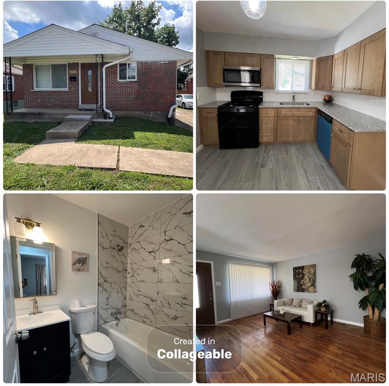 Must come to see this completely renovated house. New roof, new widows, new kitchen and new bathroom. Finished basement with large recreation, two bonus bedroom can used as guest room or office.