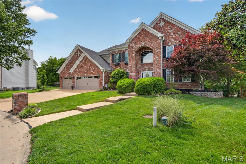 Buyers of this amazing home will appreciate the well maintained curb appeal from the start!  This lovely home boasts a 3 car garage and a beautiful swimming pool in back!  Enter this home and stand in awe of it's warmth and beauty!  Upon entering the buyers will notice a gorgeous office with quality engineered hard wood flooring, French doors, and built in custom bookcases.  To the left of the front door is the formal dining room complete with wainscoting, coffered ceiling, and elegant chandelier.  From the formal dining room into the kitchen is a beautiful butler’s pantry and that is just the start!  Granite counter tops, custom pulls, built in double ovens, granite island with cook top, built-in ice maker and bar seating!  This is an entertainer and chef's dream kitchen!  Off the kitchen is a hearth room with an abundance of light including Palladium windows, soaring ceiling, brick floor to ceiling fireplace with gas logs, and a door leading to the exterior patio.  Don't forget to notice the ornamental stair railing!  On the other side of this open floor plan is the main floor family room with a wood burning fireplace, custom bookcases and millwork, along with a large bay window and custom moldings!  Heading upstairs there are 3 very generous sized bedrooms and each bedroom has it's own bathroom!  The master ensuite includes a large walk in shower, a soaking tub (is it jacuzzi or jets?) and his and hers sinks. The primary bedroom includes a coffered ceiling and ceiling fan.  The lower level is great for the man cave and is complete with a wet bar and an abundance of space!  There is one full bedroom and bathroom in the lower level as well as an exercise room.  Outside is the swimming pool with a tiki bar and lots of space for sunbathing and entertaining.  This home simply put is amazing!  The sellers hate to leave this fabulous neighborhood!