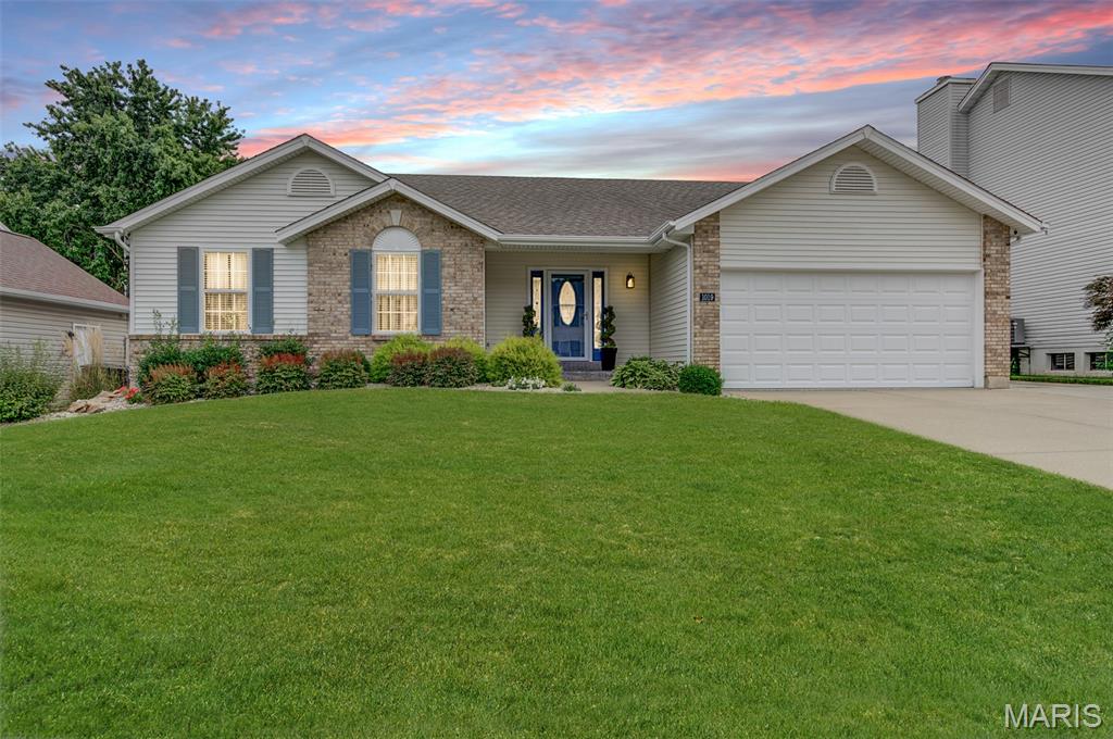 Welcome to 1019 Treeshade in the Country Crossing neighborhood in St. Peters. Every detail is Top Notch here!  Gorgeous kitchen features custom cabinetry & island with quartz counters, tile backsplash and stainless appliances. 3 Beautiful Bathrooms / New flooring throughout / New Entry Doors / Lighting / Pro-Landscaping. Outstanding curb appeal with expanded driveway for 3 car parking/ walkway/ privacy fencing. Vaulted great room with fireplace. Finished lower level with newer plush carpeting features a family-media room / wet bar sink area/ 3rd full bath / Flex space area plus a large storage room!  Convenient main floor laundry room just off the the garage.  Lovely side walkway leads to the back yard with patio, raised beds and lush plantings/ sprinkler system. This is not a flip property!  1019 Treeshade is a home that has been impeccably updated to the highest standards.