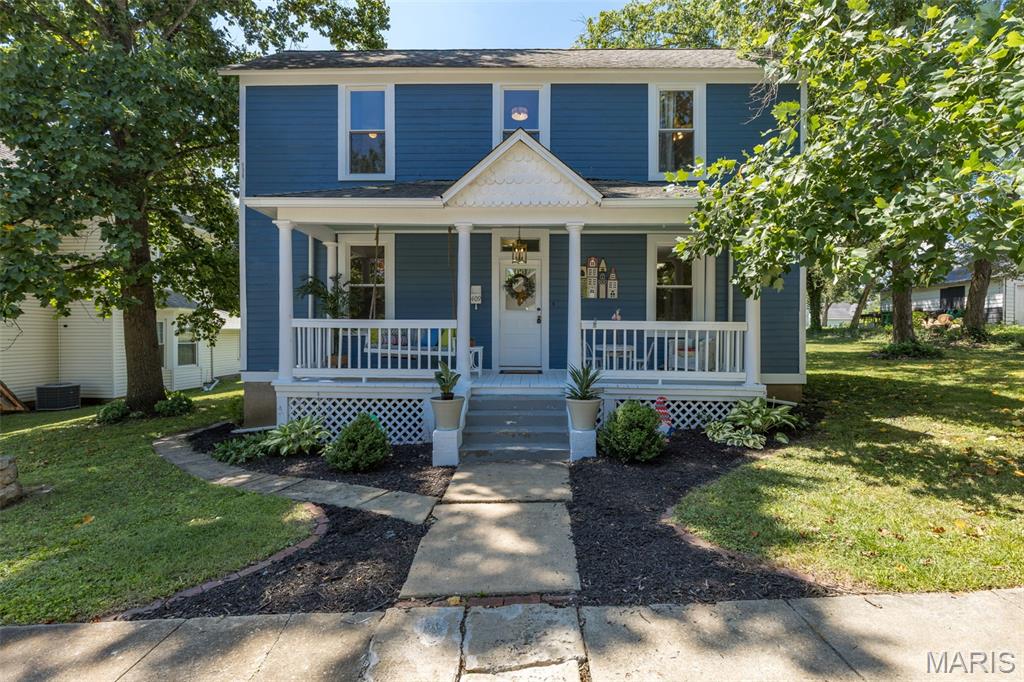 Do You LOVE A Nicely Done Older Home with ALL the Charm & Character of Years Past? Check Out 409 A St, Bonne Terre! The Front Porch is Just Waiting for You to Relax with Coffee and Read a Book on the Swing! Enter Into the Front Entry Foyer to Lots of Original Hardwood Floors- A Good Sized Living Room that's Open to The Spacious Kitchen with LOTS of Cabinets, Island with Breakfast Bar & Most Appliances. Main Level Bedroom and an Additional Office Space (possible 4th Bdrm) with Laundry on Main Level Also. Upstairs You'll Find 2 More Bedrooms and New Windows Throughout the Home. HVAC is Only 3 Years Old Also! Big Backyard and a Sitting Area. Shed for Storing All Your Stuff! Check This Out Soon!