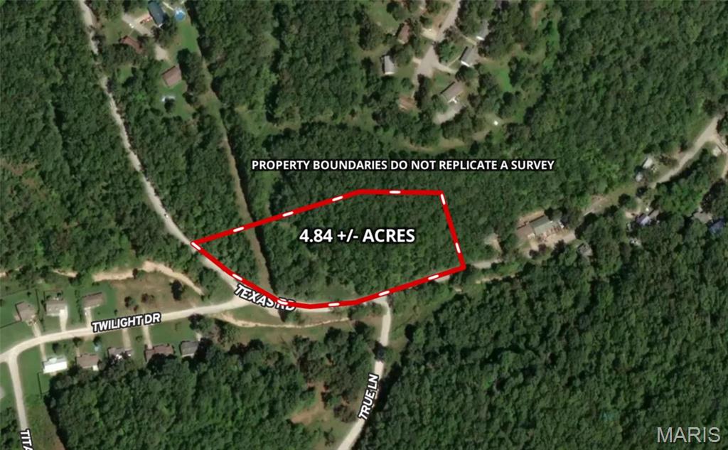 Located just outside of the St. Robert Missouri city limits sits this unique 4.84 +/- acres. This property features paved road frontage as well as electric on the property & water & sewer access nearby. The land is steep at the road, but levels out at the top of the hill, making for a great building site looking down on the valley below. Enjoy the convenience of financial services, multiple great restaurants, shopping and health centers - all just 2 minutes away. County sewer services are available along Texas Road. The front of the property is steep but levels out towards the top of the hill. Don't miss this one - PRICE REDUCED!