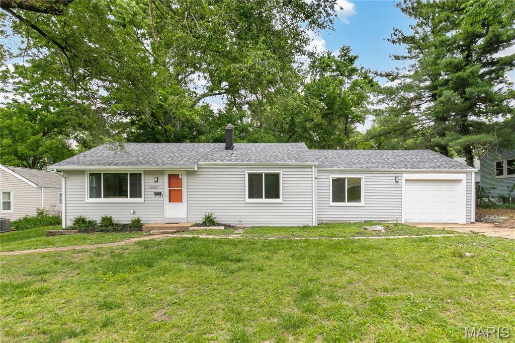 You’re sure to adore this freshly renovated three-bedroom, two-bath ranch located at 10007 Delta Dr. This charming home offers a nicely sized front yard, convenient garage, and a large backyard complete with a spacious stone patio perfect for relaxing or entertaining.

A bright and inviting living room welcomes you inside and features gleaming hardwood floors and abundant natural light. Just beyond, you’ll find a spacious galley-style kitchen boasting ample counter space, plenty of custom cabinetry, a serving peninsula, stainless steel appliances, and a cozy breakfast area.

Down the hall are two nicely sized guest bedrooms along with an updated full bathroom. The spacious primary bedroom features hardwood flooring and a small office or flex space perfect for working from home or additional storage. The primary bathroom has been tastefully updated and includes a new vanity and tub/shower combo.

The partially finished basement adds valuable additional living space ideal for entertaining while still offering plenty of unfinished storage space.