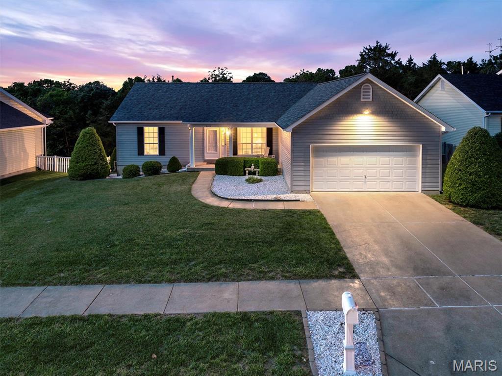 Tucked quietly into a cul-de-sac community, this original-owner home reflects years of thoughtful care, pride of ownership, and intentional updates. Backing to trees with peaceful views and frequent wildlife sightings, 2743 Pomme Meadows Drive offers the feeling of privacy while remaining conveniently connected to everything Arnold has to offer.

Inside, more than 2,800 finished square feet unfold with vaulted ceilings, abundant natural light, and spaces designed for both everyday comfort and entertaining. The kitchen blends functionality and style with quartz countertops, stainless steel appliances, tile flooring, and a coordinating backsplash that anchors the heart of the home beautifully. Just beyond, the oversized deck with steps to grade creates an effortless extension of living space—perfect for quiet mornings, gatherings with friends, or simply enjoying the wooded backdrop.

The spacious primary suite was designed to feel like a retreat, featuring two walk-in closets and a luxurious bath complete with dual vanities, a separate shower, and soaking tub. The finished walkout lower level adds incredible versatility with a large rec room, bar area, half bath, and patio access—ideal for entertaining, hobbies, movie nights, or hosting guests.

Additional highlights include a new roof, generous room sizes, and the kind of warmth and maintenance that only comes from owners who have truly cared for their home through the years. If you’ve been searching for a property that offers space, privacy, natural beauty, and a move-in ready feel in a quiet neighborhood setting, this is one you’ll want to experience in person.