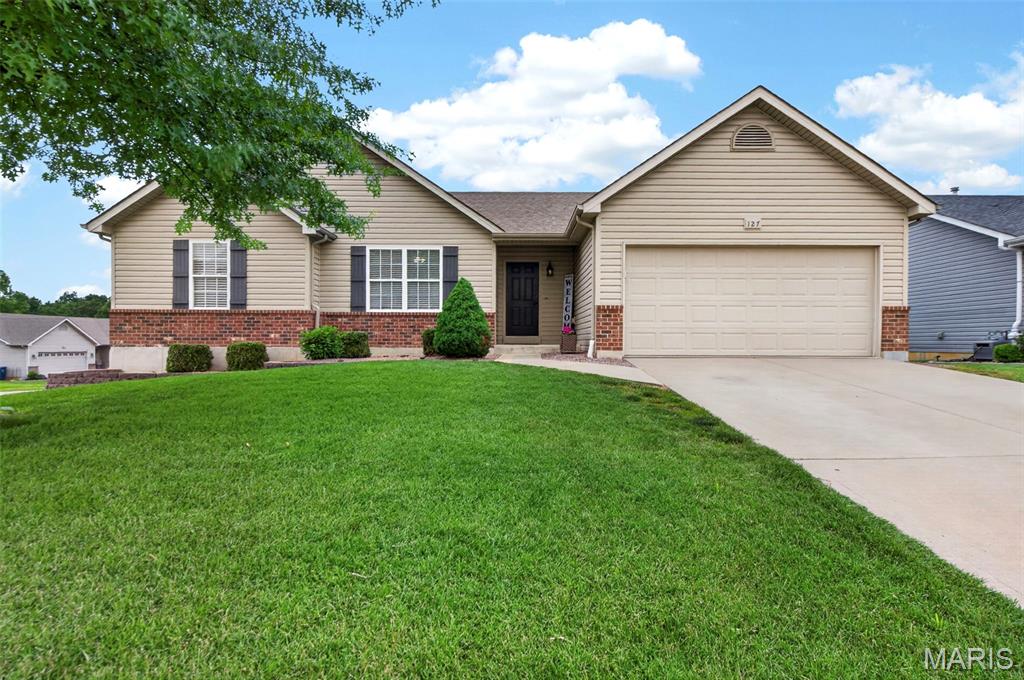 Spacious ranch home on a corner lot in a private Wentzville neighborhood featuring 4 bedrooms, 3 full bathrooms, and a fully finished walk-out basement with 8-foot ceilings.

Originally built as the builder’s display home, this property includes upgraded features and thoughtful design elements throughout, including an extra-wide staircase, bump-out garage, and spacious layout.

The open main floor offers large bedrooms, main floor laundry, an updated primary bathroom, pantry space, stainless steel appliances, and great natural light throughout. 

The entire main level was freshly painted in April 2026, giving the home a clean and updated feel.

The walk-out lower level includes a huge rec area, additional family/living space, a large fourth bedroom with a spacious closet, and a full bathroom.

Clean, well maintained, and offering an incredible amount of finished living space, this home provides a flexible layout with room for a variety of living needs.