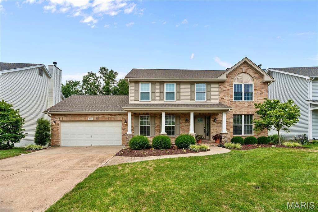 Turn-key beautifully updated 4 bedroom home in the desired Barrett Springs subdivision! This home is full of architectural details including detailed crown moldings, wainscoting, 2-story entry foyer, T-staircase, vaulted ceilings and a bay window. The stunning kitchen was remodeled in 2017 with custom diamond cabinetry, quartz countertops, tile backsplash, stainless steel appliances and a large center island perfect for entertaining. Spacious family room with a gas fireplace. Formal living room and dining rooms off the front of the home. Large primary suite with vaulted ceilings, a custom walk in closet, second closet and private bathroom. The luxurious primary bath was remodeled in 2017 with a large walk-in shower, soaking tub and double vanity. 3 additional spacious bedrooms and another full bathroom complete the second floor. Finished lower level with a large recreation/fitness room and half bathroom (2019). Plenty of storage space in the lower level. The backyard oasis features a large screened-in porch with skylights, composite decking, and a paver patio (all new 2025). The private fenced-in backyard adjoins the wooded common ground. Incredible landscaping and an irrigation system for added convenience. Some of the other recent updates include; Newer roof (2022), New siding (2025), New living room and primary bedroom carpet (July 2026), Newer front door and front porch columns (2019), Newer upstairs bedroom windows (2019). This home has been meticulously maintained and is move-in ready! Award winning Parkway schools. Fantastic convenient location twenty minutes to anywhere! Easy access to all major highways, 141 and Manchester Road.