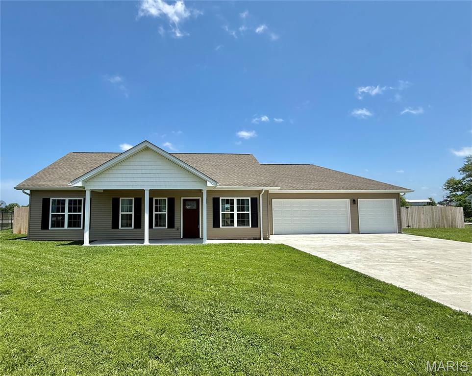 Why wait to build? 

This beautiful ranch, built in 2024, offers 3 bedrooms, 2 bathrooms, and an oversized 3-car garage. Step inside to an open-concept floor plan featuring 9-foot ceilings, granite countertops, stainless steel appliances, and stylish finishes throughout. The spacious primary suite features a large walk-in closet and a private bath. Outside, you'll love the newly fenced backyard and patio, providing the perfect space for entertaining or simply enjoying the outdoors. 

Move-in ready and thoughtfully designed, this home offers the perfect blend of modern style and everyday comfort.