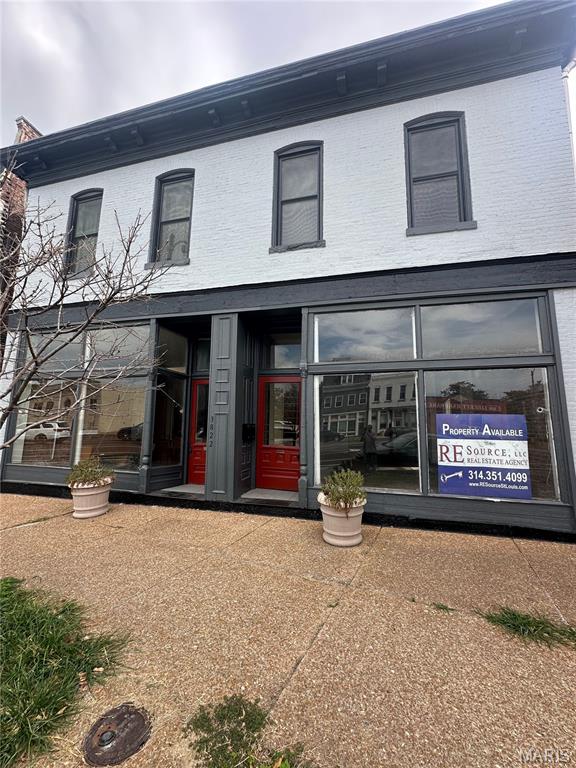 Fabulous historic mixed use building with 3 residential units on the 2nd and 3rd floors, one of which is a 2-story townhouse. Two units are leased at $1,000 + $1,050 and that's without the Double storefront which is currently vacant and available to rent or use for your own purpose or business. The retail / office space is 2 bays connected by an archway and could be divided. It features tall ceilings, exposed brick and recently replaced large windows with a refinished facade and replacement windows above. There's a lovely courtyard in back with separated off-street parking. The full basement features high ceilings and usable spaces below. A great deal of work has already been completed with some great finishes, but, more work is needed.