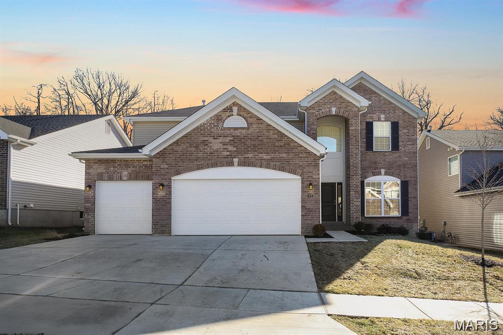 Stunning newly built 2-story home by McBride Homes backing to woods in the sought after subdivision of Arbors at Bridle Path in Ballwin! This home boasts 4 bedrooms, 4.5 bathrooms, and over 3,700 square feet of living space including the finished lower level. Part of the award-winning Parkway school district!

The front door opens to the entry foyer which is flanked by the office/living room and the formal dining room. The spacious family room opens to the stunning kitchen. The kitchen boasts quartz countertops, 42 inch upgraded cabinetry with crown molding, GE stainless steel appliances, a walk-in pantry, a huge center island with a breakfast bar, and a dining area. The powder room and laundry room complete the main floor.

The second floor features the huge master bedroom with double doors, two walk-in closets, and the luxurious master bathroom with double doors, a dual vanity, soaking tub, separate shower, and water closet. Three additional nice sized bedrooms and two full hall bathrooms complete the second floor.

The finished lower level boasts a huge recreation room, full bathroom, and ample storage space. Other highlights include: popular Provincial elevation, 3 car garage, 50 gallon water heater, zoned HVAC, R-38 whole house ceiling insulation, R-15 whole house wall insulation, Honeywell Home Pro Series thermostat, painted warm, neutral colors throughout, 9 foot ceiling on the main floor, 9 foot pour in the lower level, arched 2 panel doors throughout, and walk- in closets in all but one bedroom.

Relax outside and enjoy the spacious backyard which backs up to Castlewood State Park. Location could not be better - close to restaurants, shops, schools, and easy access to major highways!