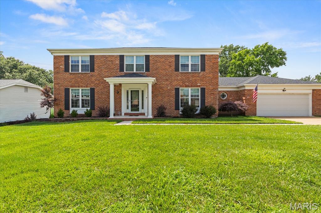 Welcome home to this beautifully renovated two-story home, offering almost 3700 square feet of thoughtfully designed living space and exceptional attention to detail throughout. Step outside to your PRIVATE OASIS, complete with a SPARKLING POOL AND SPA-LIKE SETTING—perfect for relaxing, entertaining, and enjoying resort-style living at home! Completely renovated, both inside and out, in June 2023, this impressive residence blends modern luxury with a warm, inviting space that is ideal for both everyday living and social gatherings. Step into the dramatic two-story entry foyer featuring stunning windows and designer lighting that fill the home with natural light. The formal dining room flows effortlessly into the gourmet kitchen, creating the perfect setting for gatherings and special occasions. The spacious family room showcases a cozy gas fireplace and an adjoining wet bar. It is truly perfect for relaxing evenings or entertaining guests. The gourmet kitchen is beautifully equipped with stainless steel appliances, including a gas range, quartz countertops, custom cabinetry, and convenient access to the mudroom and laundry area. The half bath on the main level offers added convenience for guests and easy poolside access. Upstairs, the luxurious primary suite features a custom walk-in closet and a private spa-like bath complete with a heated jacuzzi tub and shower combination. There are three additional generously sized bedrooms and an updated full bath to complete the upper level. The finished lower level expands the living space with a versatile recreation or secondary family room, an additional full bath, a finished bonus room perfect for an office or playroom, and abundant unfinished storage space. Outside, the home’s curb appeal shines with beautifully maintained landscaping and a concrete driveway. The private backyard is designed for relaxation and entertaining, featuring a stunning heated saltwater inground pool with a depth ranging from shallow entry to 6 feet, an expansive deck, and privacy vinyl fencing. Major updates completed in June 2023 include a new architectural roof, HVAC system, electrical panel, copper wiring, windows, front door, renovated kitchen and bathrooms, recessed lighting throughout, and a new water heater installed in 2025. Additional highlights include an oversized two-car garage and Ring doorbell system for added peace of mind. Located in the award-winning Rockwood School District and conveniently close to shopping, dining, and entertainment, this exceptional home offers luxury living in a prime location.  Professional Photos Coming June 8th

Open House Sunday, June 14, from 1:00 pm - 3:00 pm. Don't miss this opportunity to tour this stunning home in person.  Stop by our Open House and imagine yourself living here!