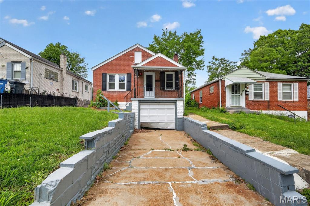 Charming mid-century brick bungalow located in a well-established residential neighborhood of St. Louis County. This single-family home features classic solid brick construction and a traditional layout typical of its era, offering a strong structural footprint and timeless curb appeal. The interior provides a functional floor plan with comfortable living spaces and a full basement that adds valuable storage or potential expansion opportunities. The home is served by standard public utilities and sits on a quiet, paved residential street with easy access to nearby major routes, shopping, schools, and community amenities. Ideal for buyers seeking a property with character and renovation potential or investors looking to add value through updates and modernization.