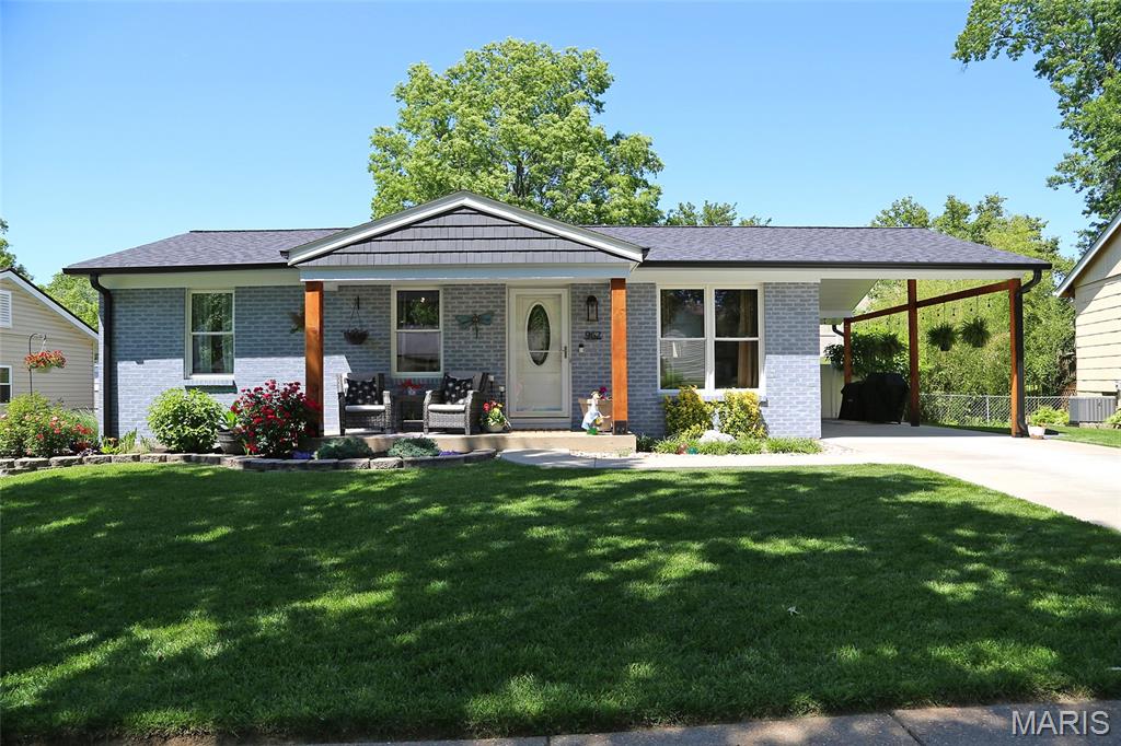 This gem of a home is a show stopper as soon as you see it. Welcome to the highly sought after Rockwood school district in Fenton, this is the place to be. Your ranch home is nestled on a beautifully landscaped yard offering a park like setting including a recently painted shed with new roof.  Recent exterior improvements add both value and curb appeal, including a new oversized driveway, top of the line siding, updated gutters, facia, soffit and a new roof with architectural shingles.  You can't help but notice the beautiful 4 X 4 cedar post on the cozy front porch where you can sit and have coffee while visiting with neighbors walking their dogs.  This well maintained 3 bedroom 1 bathroom home has been loved for many years offering both comfort and thoughtful updates. Your home has been refreshed with newer paint on the ceilings, walls & baseboards creating a clean and inviting atmosphere.  The kitchen is equipped with stainless steel appliances, adding a modern touch and every day convenience.  You'll also be happy to know the home features newer luxury vinyl flooring throughout, along with an open floor plan that makes for an enjoyable hosting experience.  Step outside to enjoy the large deck, perfect for entertaining or relaxing complete with newly installed railing & a fresh stained finish.  The home features a partially finished walkout basement providing additional living space with flexiblilty for a family room, home office, recreation area or potential sleeping space.  This home blends practical upgrades with comfortable living spaces making it move in ready and easy to enjoy!