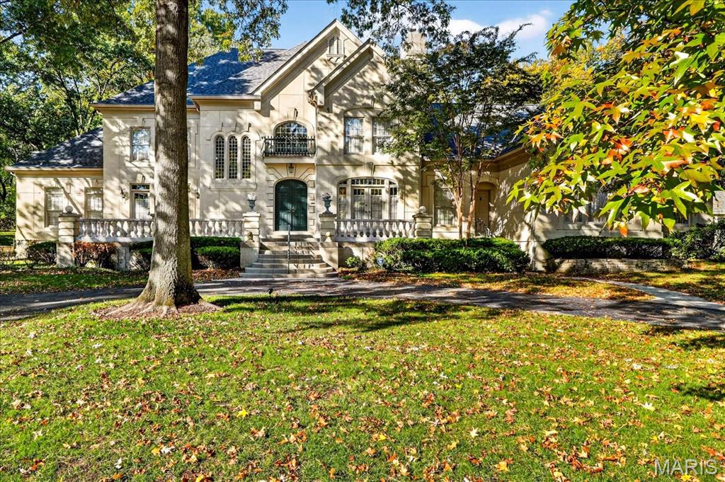 Nestled in a gated neighborhood in the heart of Frontenac, MO, this single-family residence offers a canvas for creating lasting memories and awaits your personal touch to transform it into your personal haven. With four bedrooms, rest and rejuvenation become a luxurious experience, making each morning a peaceful start to the day, offering private sanctuaries for everyone in the household to unwind and recharge. Five bathrooms offer convenience and comfort, providing well-appointed spaces for both quick routines and leisurely self-care rituals. This residence is more than just a structure; it is an invitation to craft a lifestyle. Constructed in 1989, this property stands as a testament to enduring quality. Make this residence your own and begin creating lasting memories with the grounds and home.  If family gatherings and entertainment is your lifestyle, this is a perfect match both inside and out.  The in-ground pool, gazebo and spacious grounds is calling for your friends and family to create some fantastic memories.  The gazebo is perfect for young and old to enjoy the outdoors in the shade.  The home flows so perfectly for entertaining.  There is access to outside from the hearth and breakfast room/bar area.  The back staircase is perfect for the kids to get downstairs directly to the kitchen.  The hearth room is the heart of the home and perfect for everyday living.  You will truly appreciate the owners wing of the home with main floor living, study with fireplace, spacious bedroom suite with fireplace and his and hers custom closets, private bath and separate shower and spacious his and hers vanities.  Call today to get into to see this amazing home.  Fantastic location with  excellent schools and easy access to restaurants, amazing shopping, highways and a quick run to the heart of downtown St. Louis for sporting events and site seeing.