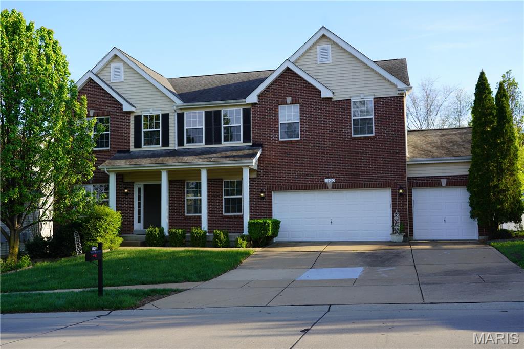 Welcome to this beautiful home in the highly desirable Legacy Pointe subdivision! This spacious 2-story residence features 4 bedrooms and 4 bathrooms, along with numerous updates throughout.

The kitchen is a standout, showcasing granite countertops, a center island, and updated finishes that continue into the main floor powder room and both upstairs bathrooms. Newly polished hardwood floors enhance the entryway and kitchen/breakfast room, adding warmth and elegance.

Upstairs, you’ll find generously sized bedrooms offering comfort and space for everyone. The finished basement is perfect for entertaining, complete with a full bathroom, a large family room, a bar area, and two additional versatile rooms—ideal for a home office, gym, or guest space.

Step outside to a level backyard, providing plenty of room to relax, play, or expand your outdoor living area.

Located in the sought-after Rockwood School District with easy access to Hwy 141 and I-44, and just minutes from shopping and dining at Gravois Bluffs, this home truly has it all.