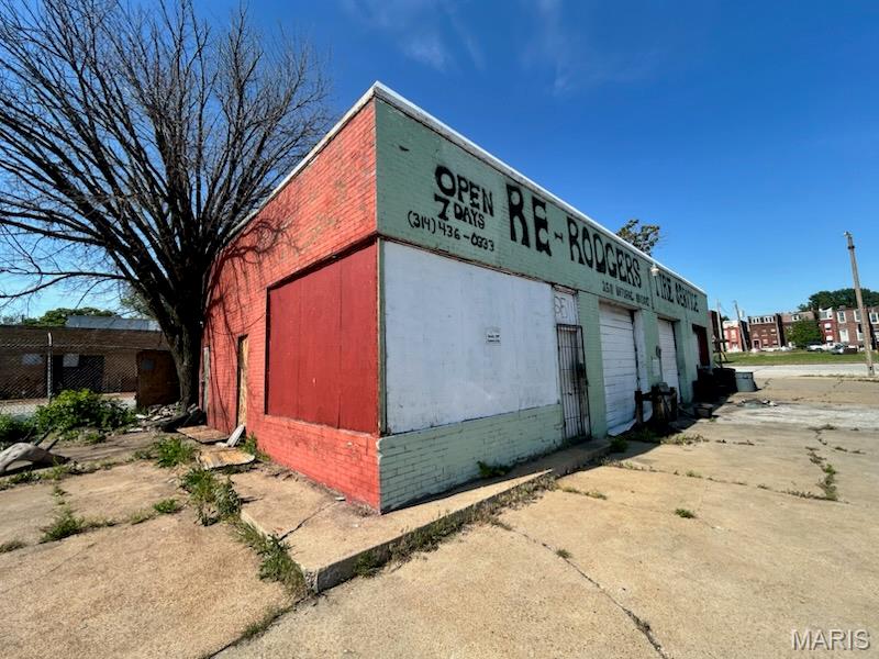 A prime development opportunity, just a few blocks from the GEO Space Mapping Facility, located on a high visibility corner location.  A total rehab/renovation project, this is your blank canvas, ready for your creativity to be revealed.  This is a high traffic, easy access to major thoroughfares and highway.  INVESTORS... bring your vision and your contractor and explore the vast array of possibilities.  This is a land grab opportunity.  Property to be sold in current as is condition.