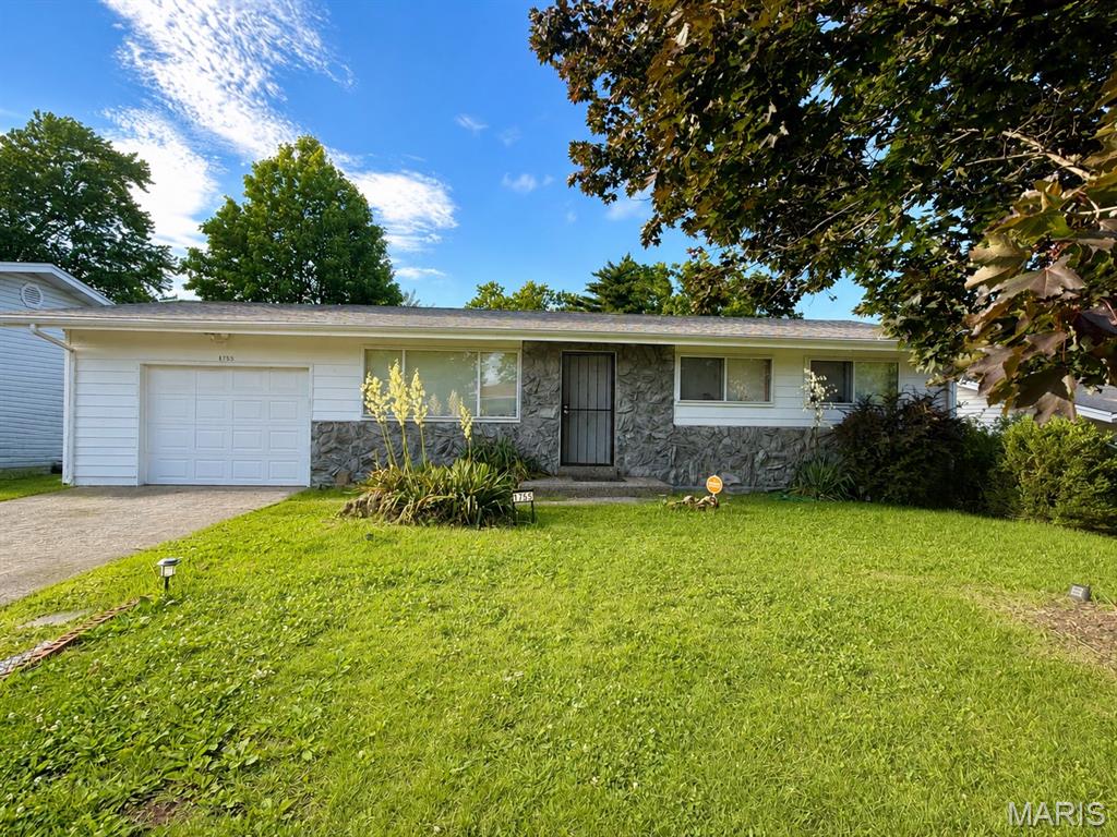 Welcome home to this well-maintained 3-bedroom, 1.5-bath brick ranch offering comfortable one-level living. The spacious eat-in kitchen provides plenty of room for gathering and everyday meals. The primary bedroom features a convenient private half bath, while two additional bedrooms and a full bath complete the main level. An attached 1-car garage offers easy access and additional storage. The unfinished lower level includes a laundry area and provides excellent potential for future living space, storage, or hobbies. Step outside to enjoy the patio overlooking the fenced backyard, offering space for outdoor activities, pets, gardening, or entertaining. A practical floor plan, solid brick exterior, and great potential make this home a wonderful opportunity.