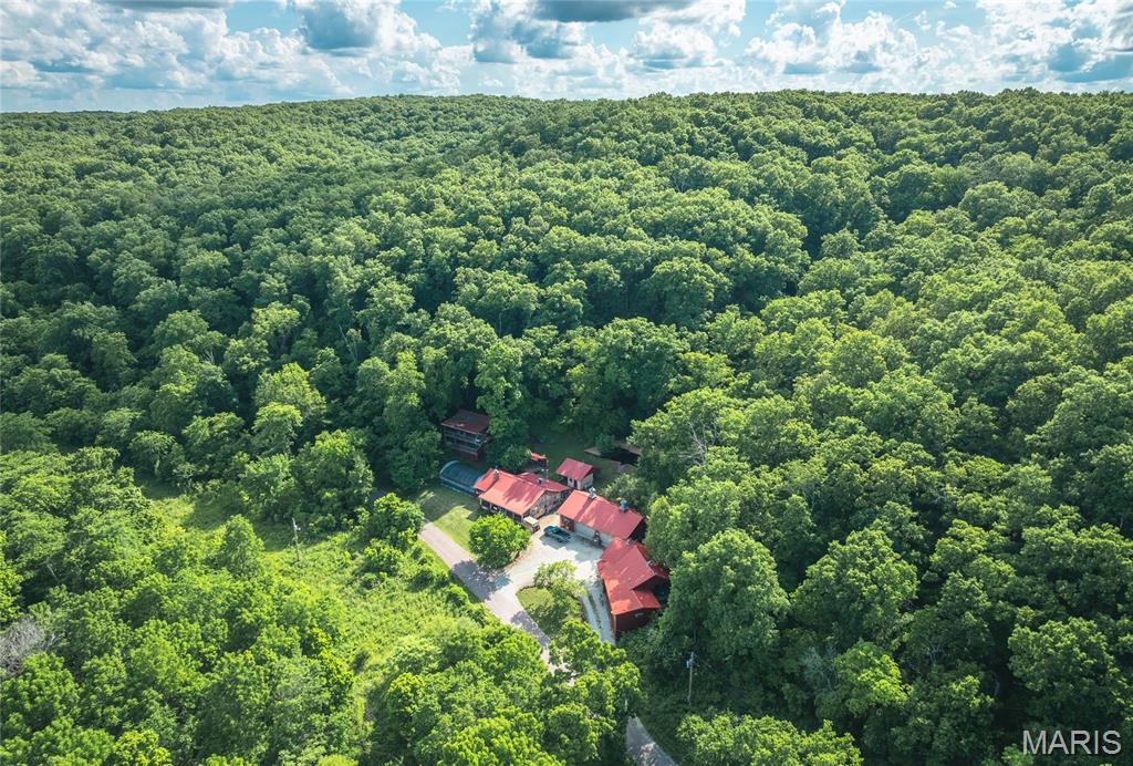 Outcast Inn is one of the most unique properties you’ll ever find. Situated on approximately 1 acre and  surrounded on three sides by thousands of acres of the Mark Twain National Forest, with a paved county road bordering the fourth side, this property offers exceptional privacy with literally no neighbors in sight. The property features a well-maintained stone home built in the late 1940s, along with two large shops complete with concrete floors, electricity, and overhead doors with automatic openers. There are also two cabins that would make excellent overnight rentals or guest accommodations. For outdoor enthusiasts, the location is hard to beat. A short 250-yard hike through the national forest leads to the banks of Mill Creek, a beautiful Blue Ribbon trout stream, making this an ideal retreat for anglers and nature lovers alike. Adding to its appeal is a spacious 24' x 50' greenhouse accessible directly from the side porch—an incredible space to relax and take in the surrounding beauty year-round. The property also includes an outdoor sauna and a natural swimming pool with a large deck, creating the perfect setting for entertaining or unwinding in a peaceful, secluded environment. Whether you're looking for a full-time residence, a private getaway for family and friends, or an income-producing vacation rental property, Outcast Inn offers endless possibilities. Properties with this combination of privacy, recreational opportunities, and unique amenities rarely come available. This is truly a one-of-a-kind opportunity that deserves a closer look.