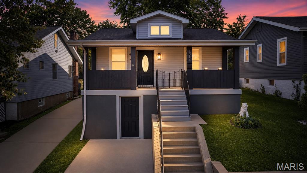 Yoo-hoo! Welcome to the ultimate party pad in historic Maplewood, where the fun never stops and the food coma is real! You'll be the host with the most, smack dab in the middle of everything awesome! This cutie has curb appeal for days, a covered front porch for sippin' coffee (or mimosas, we won't judge), and a living room that's begging for a dance party. The dining area will host your soon-to-be legendary dinner parties! The kitchen is where the magic happens, folks! Think Julia Child, minus the fancy accent. Newer white cabinets, SS appliances, and subway tile - it's a culinary dream come true! And don't even get us started on the fam jam room (aka family room) with its bayed window wall and access to the back porch. It's like one big happy party! The primary bedroom is the ultimate retreat, complete with an attached full bathroom and a walk-in closet that's basically a small apartment. And, yes, there's more! A guest bedroom, guest bathroom, and a basement that's just waiting to be transformed into a home gym (or secret dance studio). The backyard is Fido-approved, and the covered porch is perfect for alfresco dining (or more mimosas). Updates galore: newer roof, windows, electric, plumbing, and fixtures - this baby's been fully loaded! So, what are you waiting for? Come on down to Gerhard and get this party started!