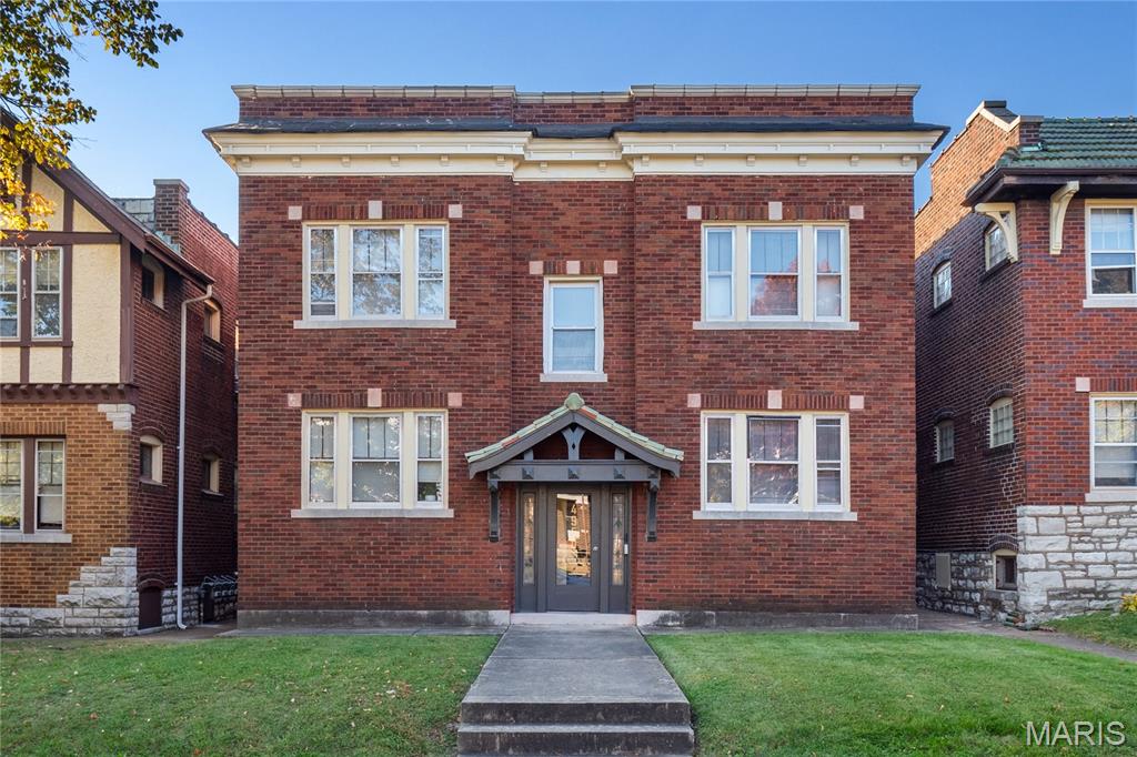 Whether you're looking to expand your investment portfolio or live in one unit while the others help pay the mortgage, this well-maintained 4-family in the highly desirable Southampton neighborhood is an opportunity you won't want to miss. All 4 one-bedroom units are fully occupied, generating strong monthly rental income. Two units are currently on month-to-month leases, offering flexibility for an owner occupant. Each apartment features a spacious living room, dining room, kitchen, full bath, and a private bedroom tucked away at the rear of the unit. A separate 4-car brick garage provides additional monthly income and is fully rented. This solid investment has been thoughtfully maintained with numerous recent updates, including a new roof on both the building and garage (2024), west side double-stack replacement (2023), and newer HVAC systems. Whether you're a seasoned investor or a buyer looking to offset your housing costs with rental income, this is a fantastic opportunity in one of South City's most sought-after neighborhoods.