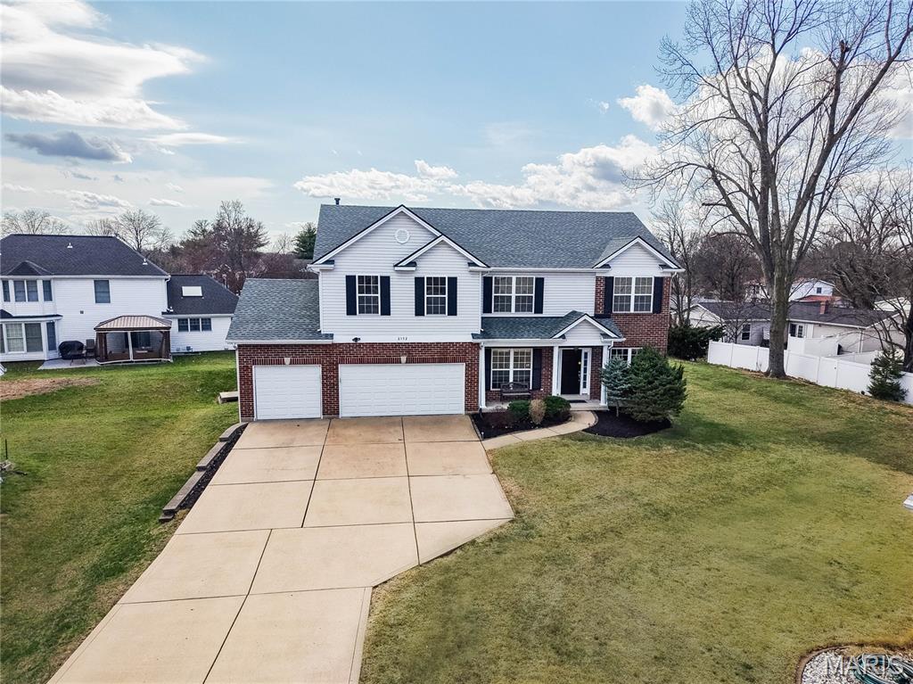 House is no longer for sale.  House is on a long-term lease.  Please do not contact the seller.  It is a great opportunity to live in the sought-after Chesterfield location & award winning Rockwood – Marquette School; This stately 2 story home on a private cul-de-sac, features 4+ bedrooms, 4.5 bathrooms, 3 car garage & over 3,700 sq ft living space.  Large composite deck overlooks nice level yard; 9’ ceilings all three levels – ML, UL and LL;  Hardwood entry leading to a living room/office & a formal dining room; Family room features a gas fireplace and a 5-window bay, opens to spacious kitchen which has granite counters, island, breakfast bar & separate breakfast room; Main floor laundry; Upper level features 4 bdr 3 full baths and a sizeable bonus room; The primary suite has coffered ceiling, his and hers walk-in closets & a luxury primary bath with double sinks, separate shower and tub;  Lower level features a rec room, a bar area, 2 additional bedrooms & a full bath; AHS home warranty provided; 2021 architectural shingle roof; Freshly painted; Newer UL AC; Walk to elementary school; Close to highways and shopping;