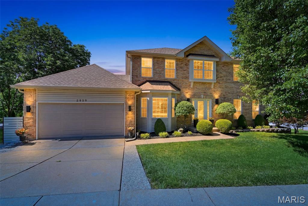 WOW!!  A 1.5 story in The Estates at Arrowhead with a private in-ground saltwater pool!!! This is one of only a few homes in the subdivision with a private pool, not to mention this home is very spacious, offering over 4500 sq. ft of living space!!  This beautiful 5-bedroom, 3.5 bath home welcomes you with a 2-story entry flowing to the great room with 2 story floor to ceiling windows, hardwood floors and wood burning fireplace, all overlooking the private backyard oasis and common ground with an abundance of wildlife!!  The main floor hosts a spacious primary suite with 9ft ceilings, walk-in closet and an updated full bathroom that offers double vanity vessel sinks, jetted tub and custom shower with body spray system.  The kitchen is updated with granite counters, white shaker 42" cabinets, center island, vaulted ceilings, walk-in pantry, tons of windows for natural light and leads out to the expansive deck!  The formal dining room also flows with hardwood floors and a wet bar that is open to the great room.  The 2nd floor offers 3 spacious bedrooms, one with a walk-in closet, and a full Jack & Jill bath with 2 separate vanities.  The finished walk-out lower level has a full bathroom and additional bedroom, an amazing bar space for entertaining, and gym!  Home also offers electric vehicle charger, new hot water heater, and high efficiency HVAC.  This amazing home is waiting for you to move in and enjoy!!  OPEN HOUSE SUNDAY MAY 17TH 12-2PM