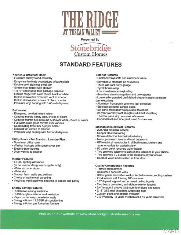 The Ridge At Tuscan Valley - Residential